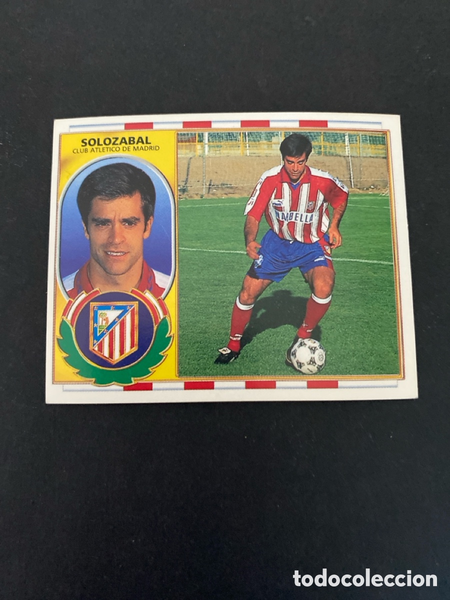 Cromos de f&uacute;tbol: Cromo liga 96/97 Atl&eacute;tico de Madrid nunca pegado
