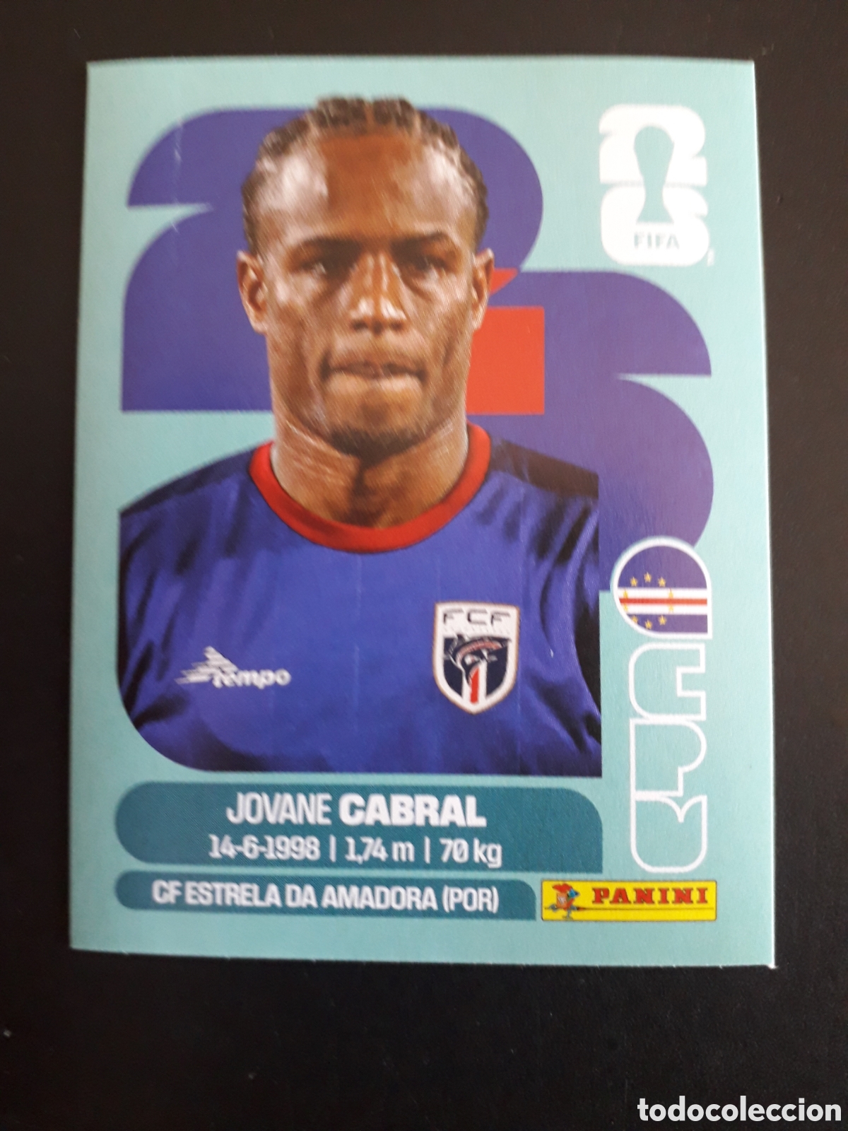 Cromos de f&uacute;tbol: CABRAL CABO VERDE CPV 16 MUNDIAL F&Uacute;TBOL 2026 FIFA WORLD CUP PANINI SIN PEGAR PEDIDO M&Iacute;NIMO 3&euro;