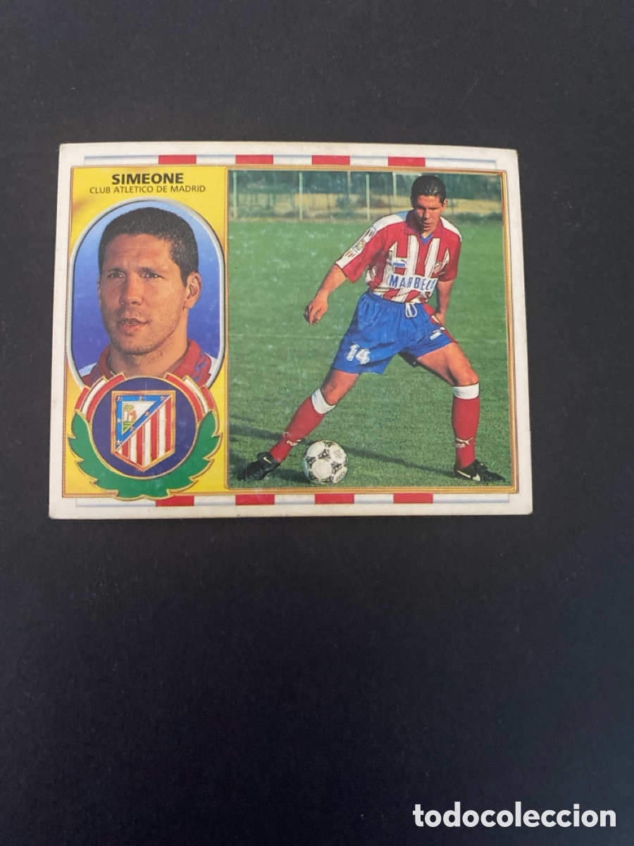 Cromos de Futebol: Cromo liga 96/97 Atl&eacute;tico de Madrid nunca pegado