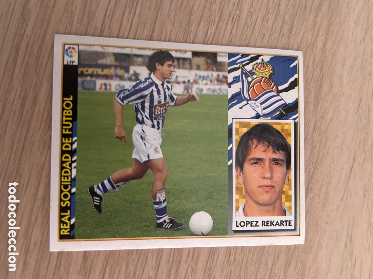Cromos de f&uacute;tbol: LOPEZ REKARTE REAL SOCIEDAD COLOCA LIGA ESTE 1997 1998 97 98 NUNCA PEGADO SIN PEGAR