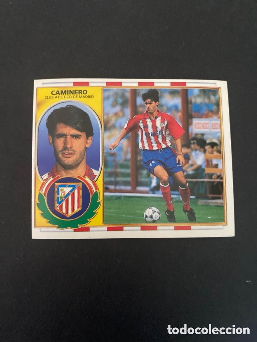 Cromos de Futebol: Cromo liga 96/97 Atl&eacute;tico de Madrid nunca pegado