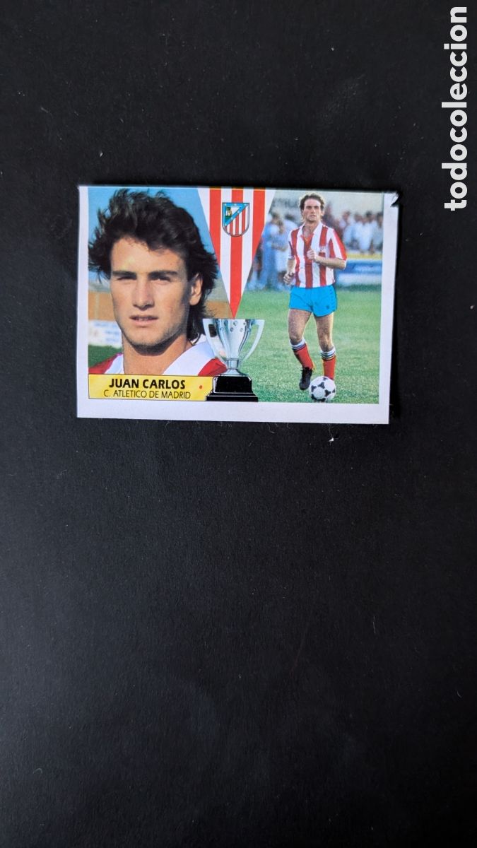 Cromos de Futebol: JUAN CARLOS ATL&Eacute;TICO MADRID FICHAJE 22 LIGA ESTE 1987/88 87 88 RECUPERADO RECORTADO