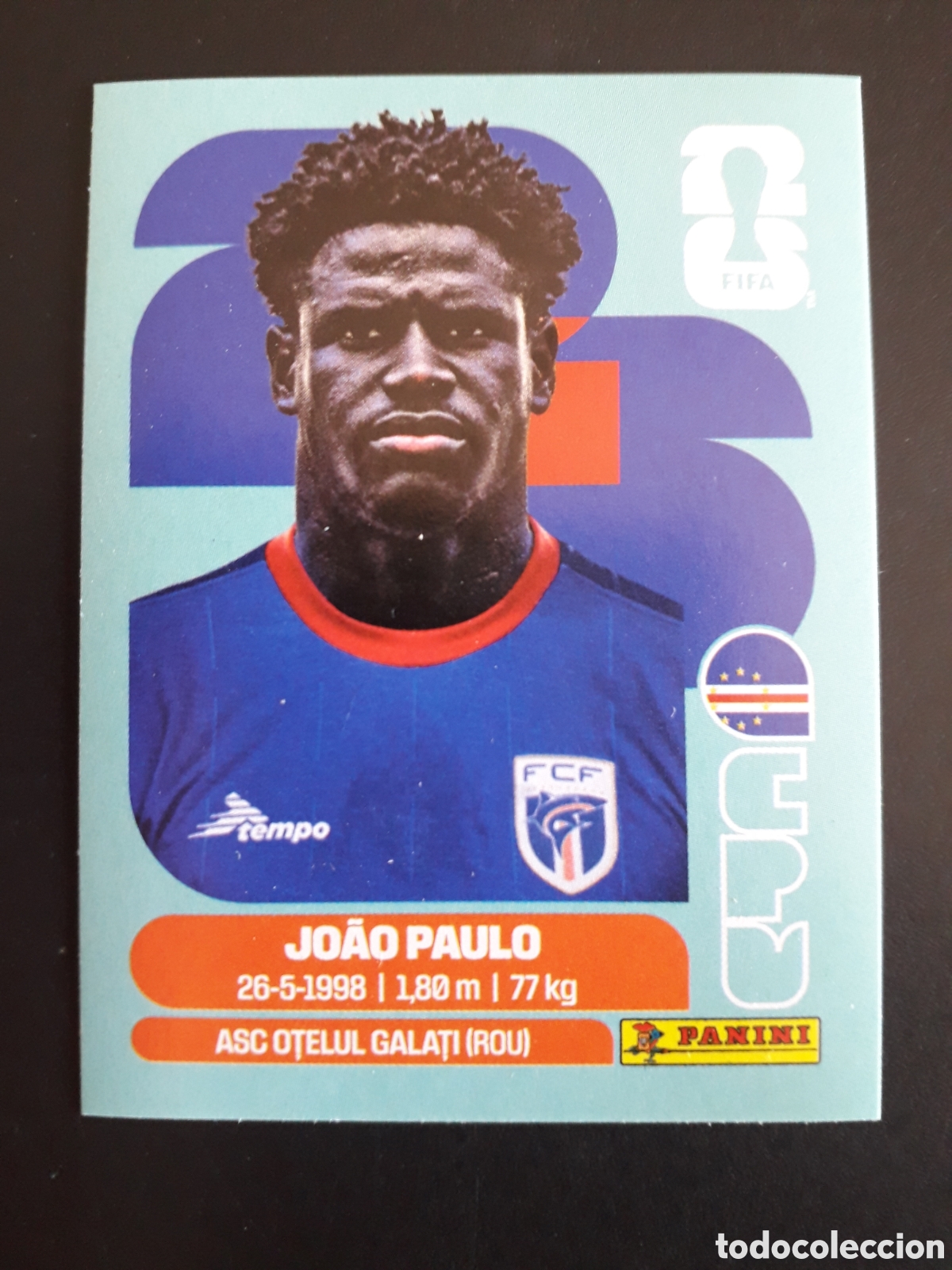 Cromos de f&uacute;tbol: JO&Atilde;O PAULO CABO VERDE CPV 8 MUNDIAL F&Uacute;TBOL 2026 FIFA WORLD CUP PANINI SIN PEGAR PEDIDO M&Iacute;NIMO 3&euro;