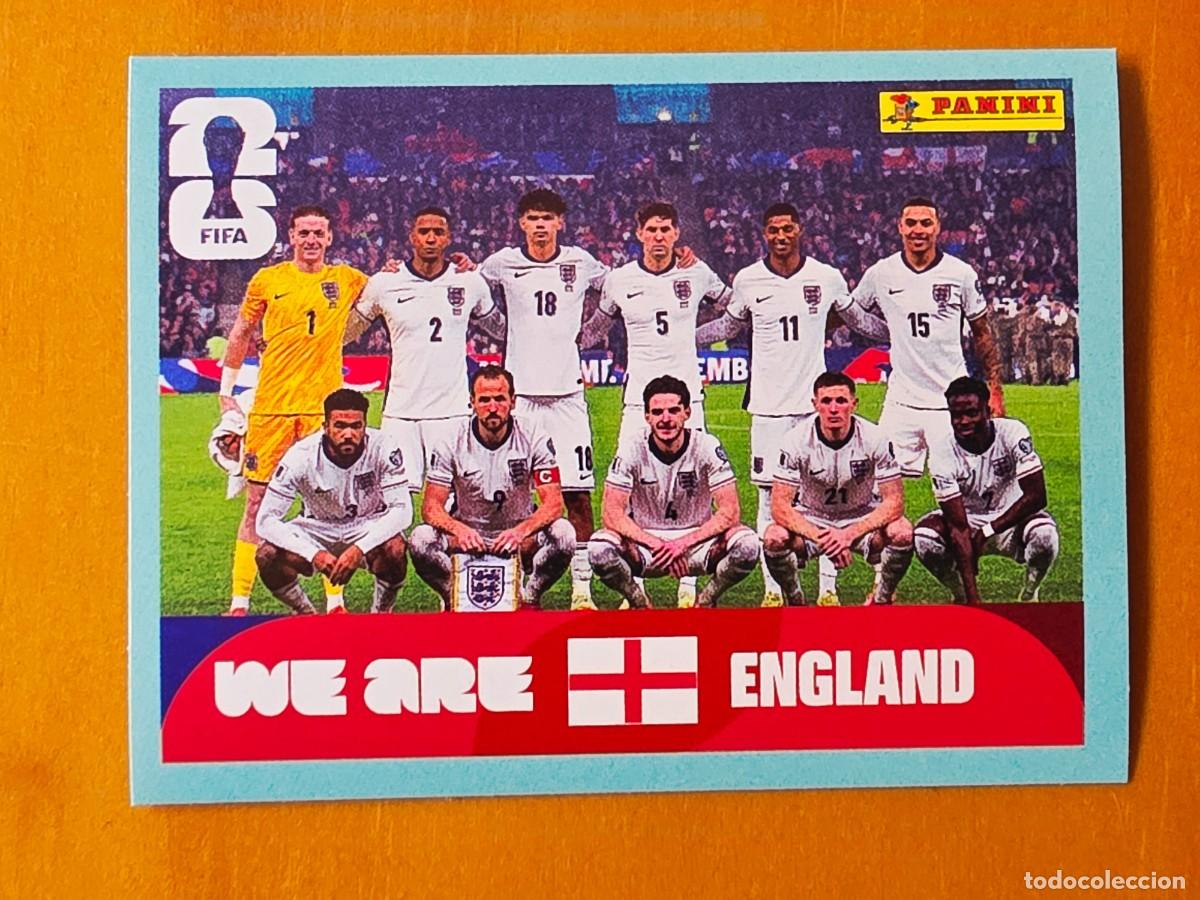 Cromos de f&uacute;tbol: ENG 13 Alineaci&oacute;n equipo plantilla, Inglaterra, Panini FIFA World Cup Mundial 2026 Sticker