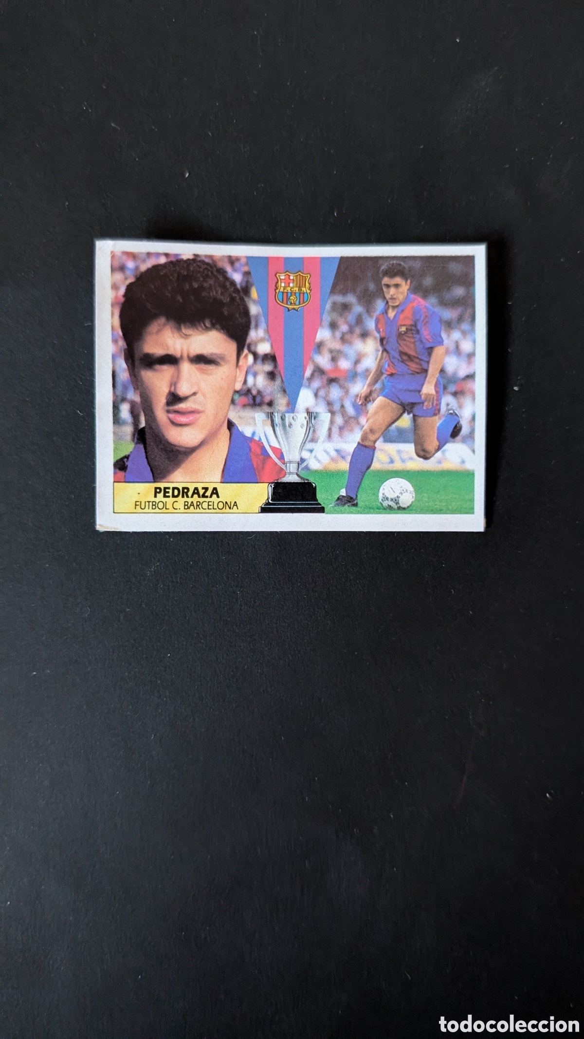 Cromos de f&uacute;tbol: PEDRAZA BARCELONA BAJA LIGA ESTE 1987/88 87 88 RECORTADO