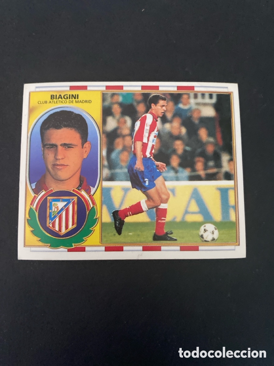 Fu&szlig;ball-Sticker: Cromo liga 96/97 Atl&eacute;tico de Madrid nunca pegado
