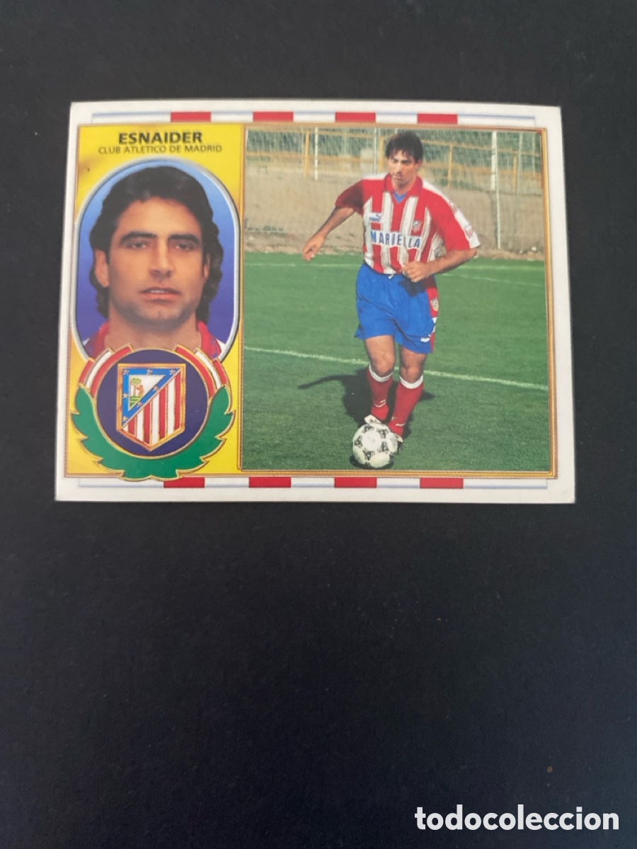 Fu&szlig;ball-Sticker: Cromo liga 96/97 Atl&eacute;tico de Madrid nunca pegado