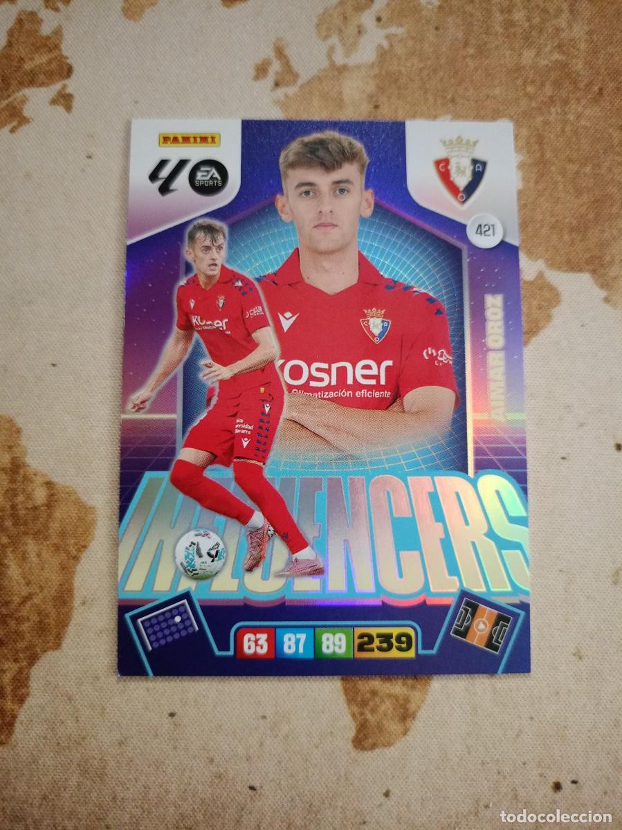 Fu&szlig;ball-Sticker: Influencers 421 AIMAR OROZ Adrenalyn 2025-26