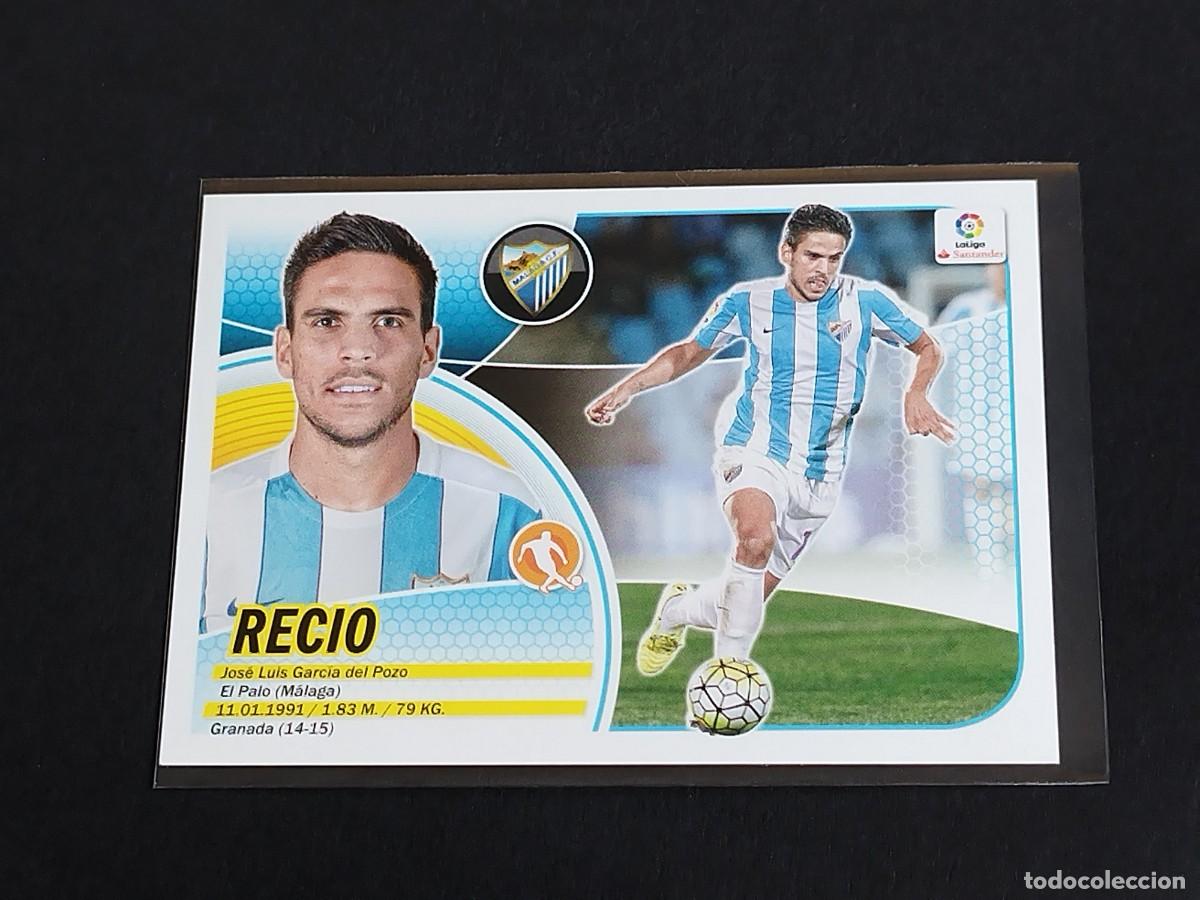 Cromos de Futebol: RECIO N&ordm; 8 M&Aacute;LAGA CF - PANINI EDICIONES ESTE LA LIGA SANTANDER 2016 2017 16 17 COLECCIONES LOGO