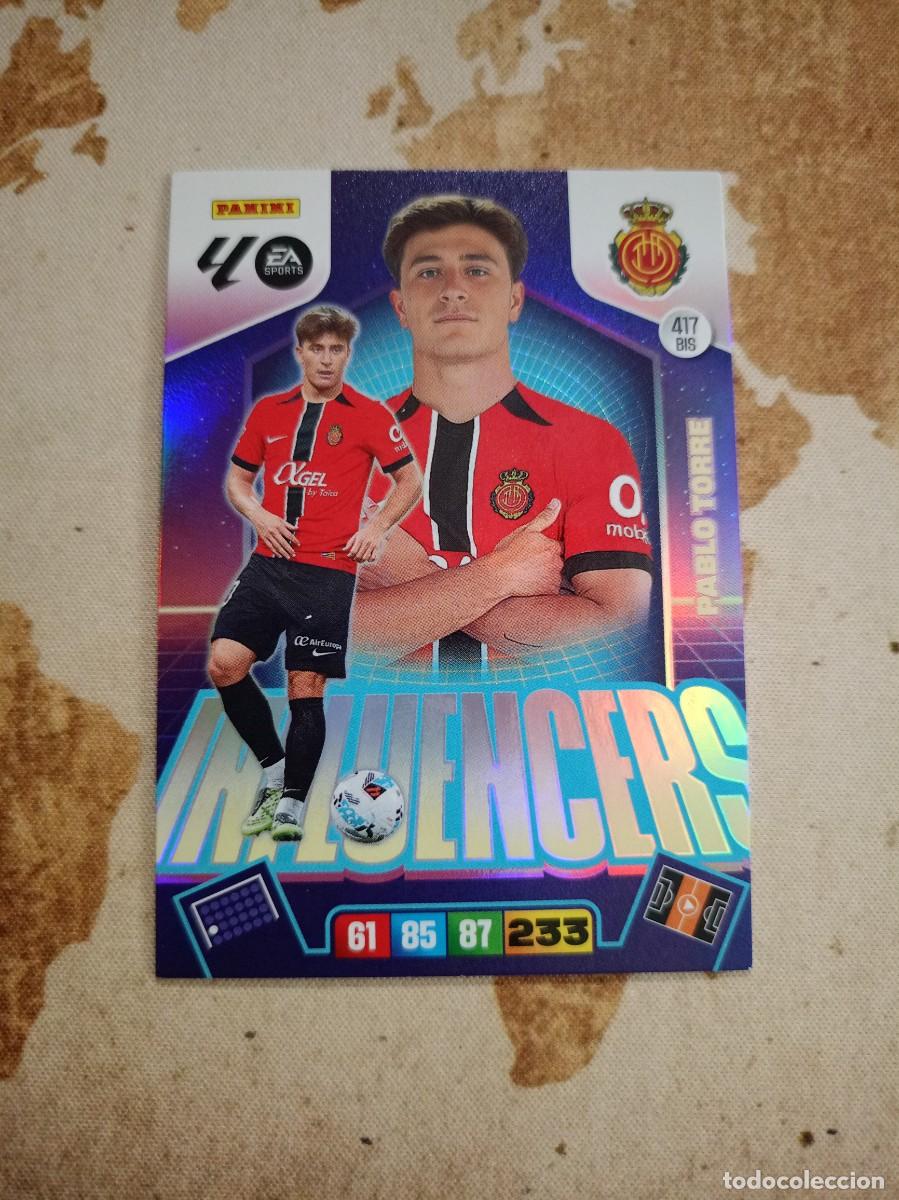 Cromos de Futebol: Influencers 417 BIS PABLO TORRE Adrenalyn 2025-26