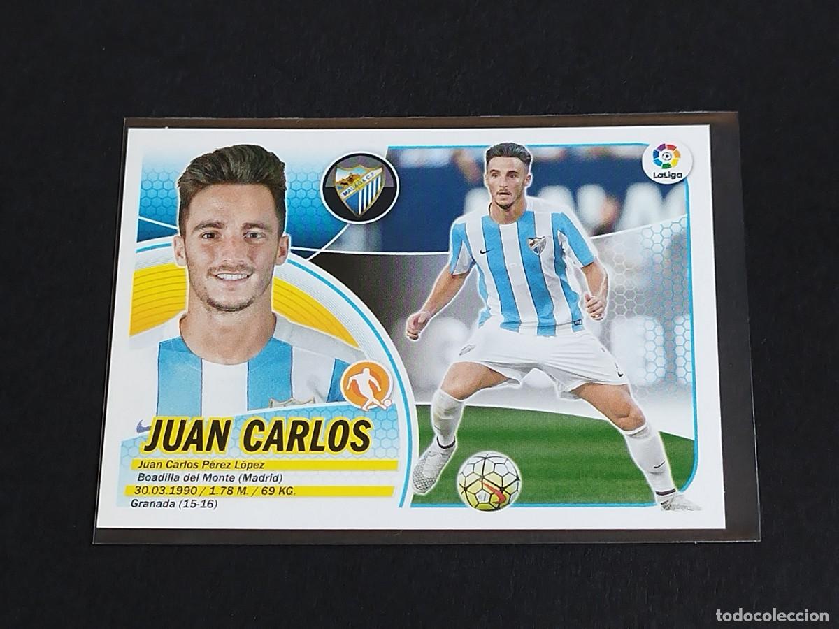 Cromos de Futebol: JUAN CARLOS N&ordm; 10 M&Aacute;LAGA CF - PANINI EDICIONES ESTE LA LIGA SANTANDER 2016 2017 16 17 ERROR LOGO