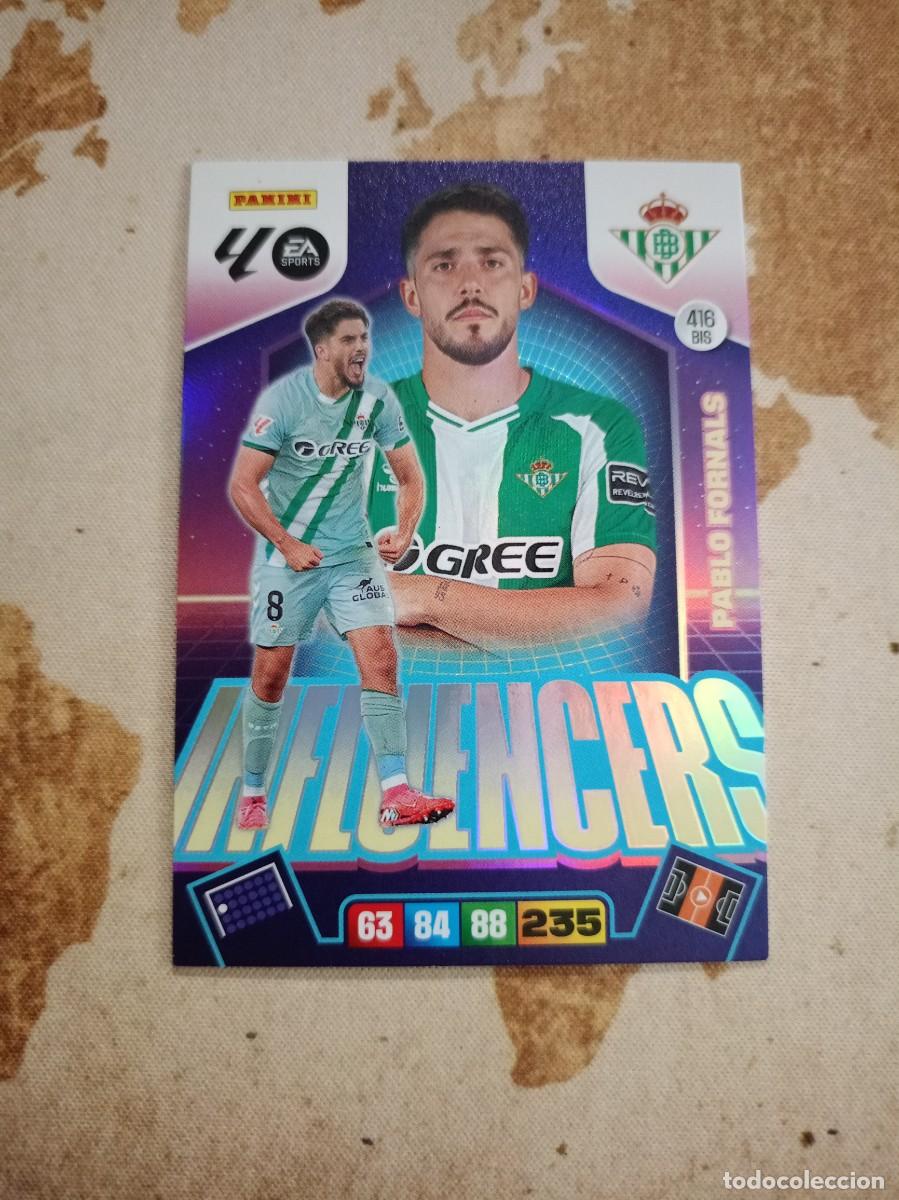 Football Stickers: Influencers 416 BIS PABLO FORNALS Adrenalyn 2025-26
