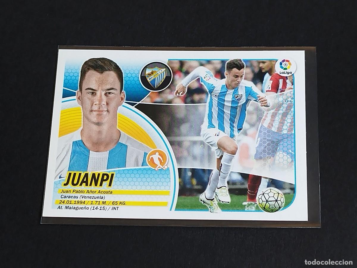 Football Stickers: JUANPI N&ordm; 11 M&Aacute;LAGA CF - PANINI EDICIONES ESTE LA LIGA SANTANDER 2016 2017 16 17 ERROR LOGO