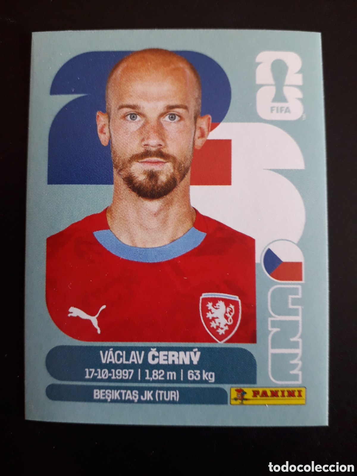 Football Stickers: ČERN&Yacute; REP CHECA/CHEQUIA CZE 18 MUNDIAL F&Uacute;TBOL 2026 FIFA WORLD CUP PANINI SIN PEGAR PEDIDO M&Iacute;NIMO 3&euro;.