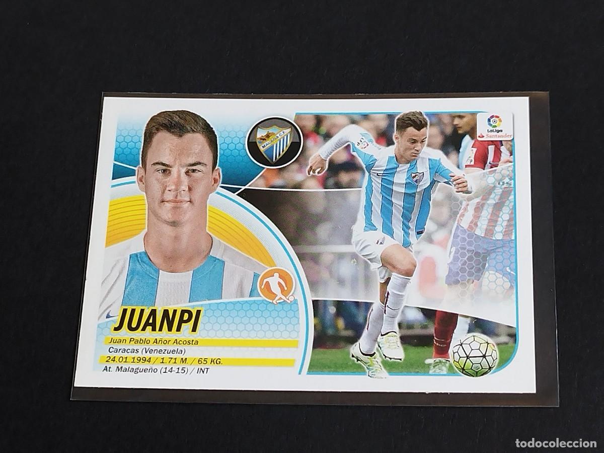 Football Stickers: JUANPI N&ordm; 11 M&Aacute;LAGA CF - PANINI EDICIONES ESTE LA LIGA SANTANDER 2016 2017 16 17 COLECCIONES LOGO