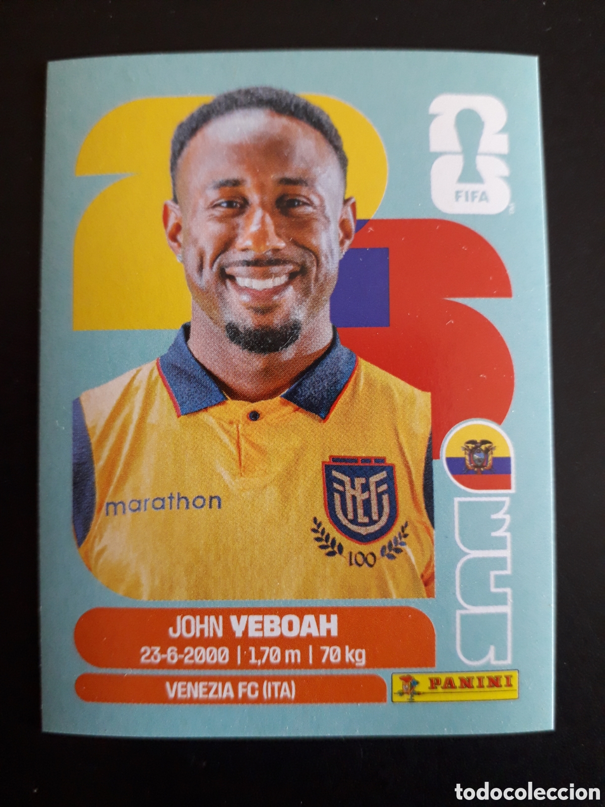 Football Stickers: YEBOAH ECUADOR ECU 14 MUNDIAL F&Uacute;TBOL 2026 FIFA WORLD CUP PANINI SIN PEGAR PEDIDO M&Iacute;NIMO 3&euro;