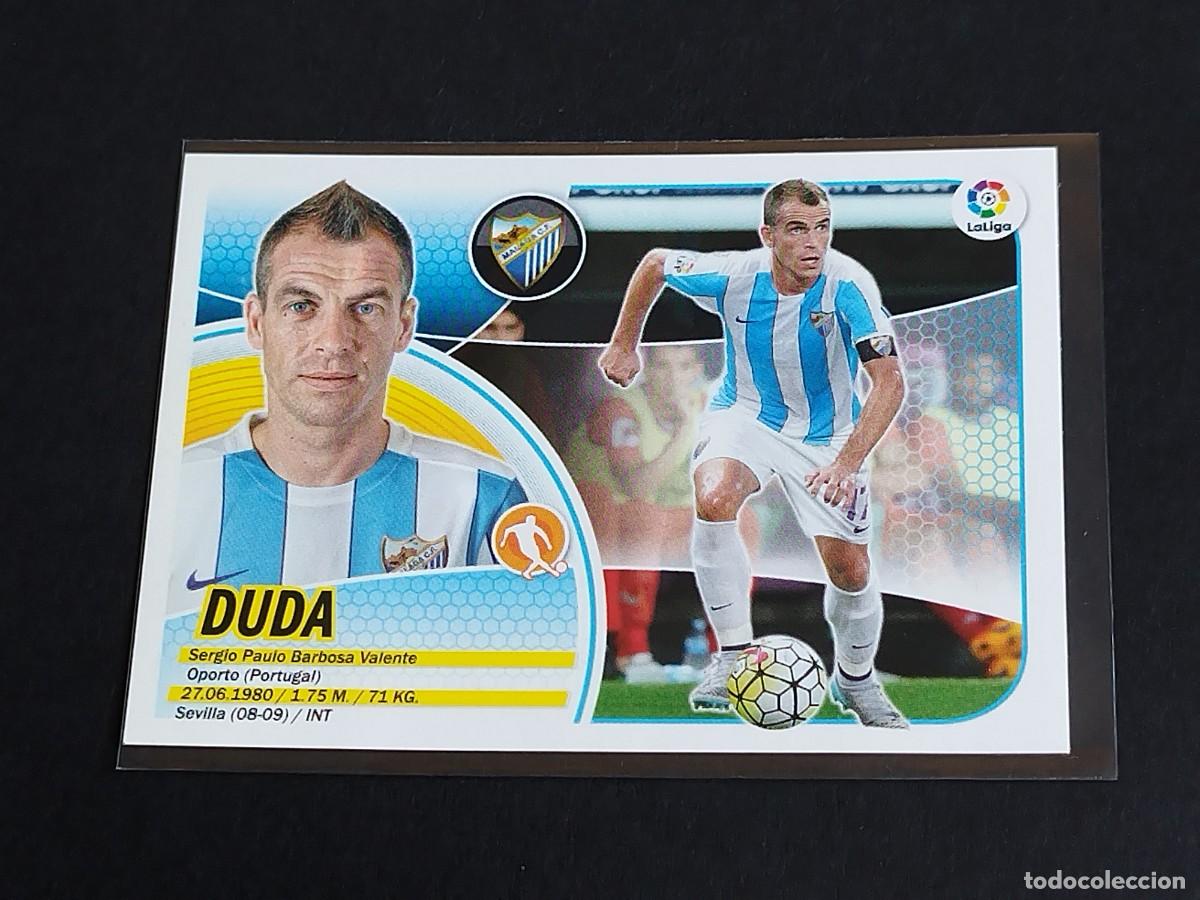 Football Stickers: DUDA N&ordm; 12 B M&Aacute;LAGA CF - PANINI EDICIONES ESTE LA LIGA SANTANDER 2016 2017 16 17 ERROR LOGO 12B