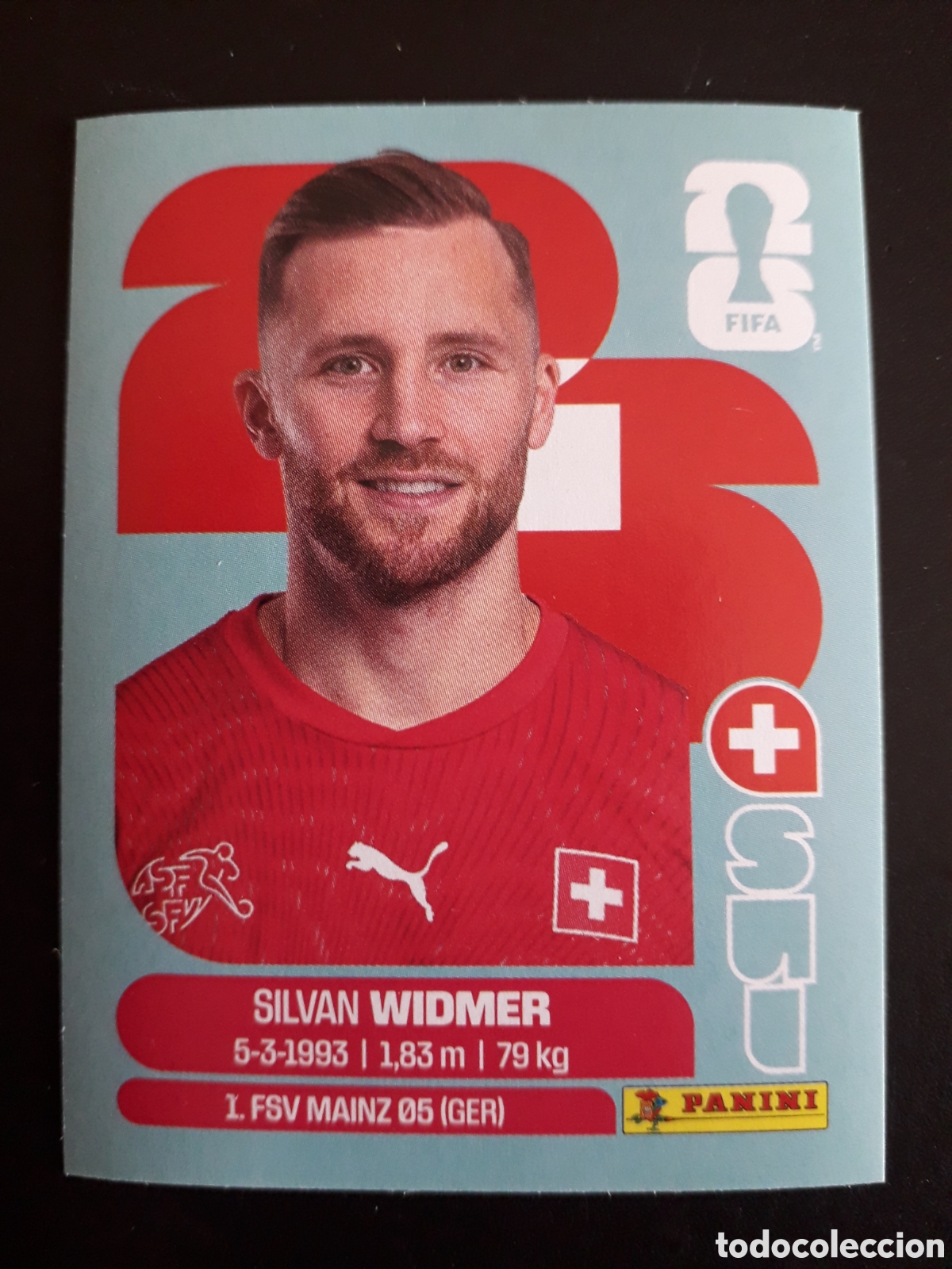 Cromos de f&uacute;tbol: WIDMER SUIZA SUI 8 MUNDIAL F&Uacute;TBOL 2026 FIFA WORLD CUP PANINI SIN PEGAR PEDIDO M&Iacute;NIMO 3&euro;