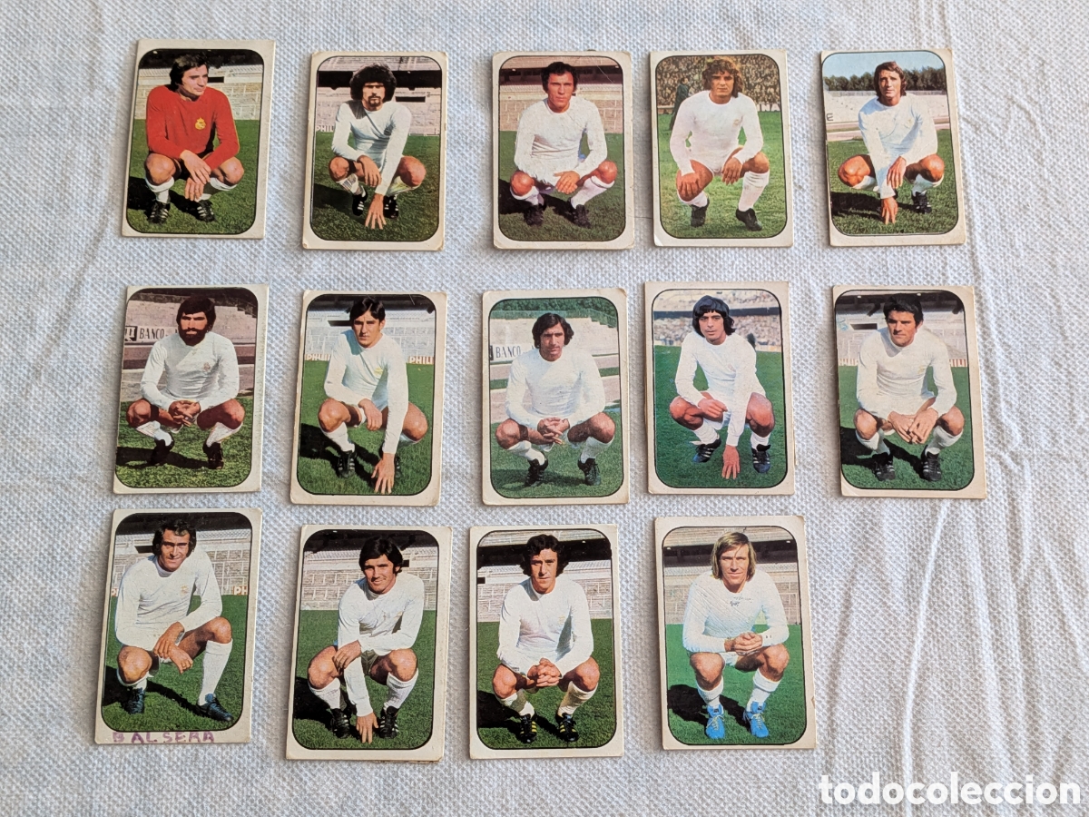 Figurine di Calcio: Real Madrid Liga Este 76-77 - Coleccion 14 cromos diferentes