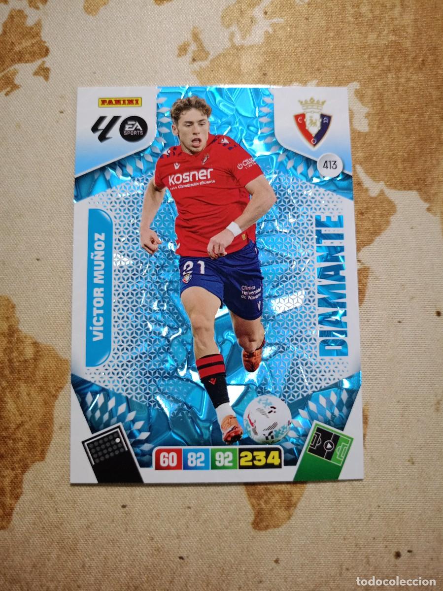 Cromos de f&uacute;tbol: Diamante 413 VICTOR MU&Ntilde;OZ Adrenalyn 2025-26