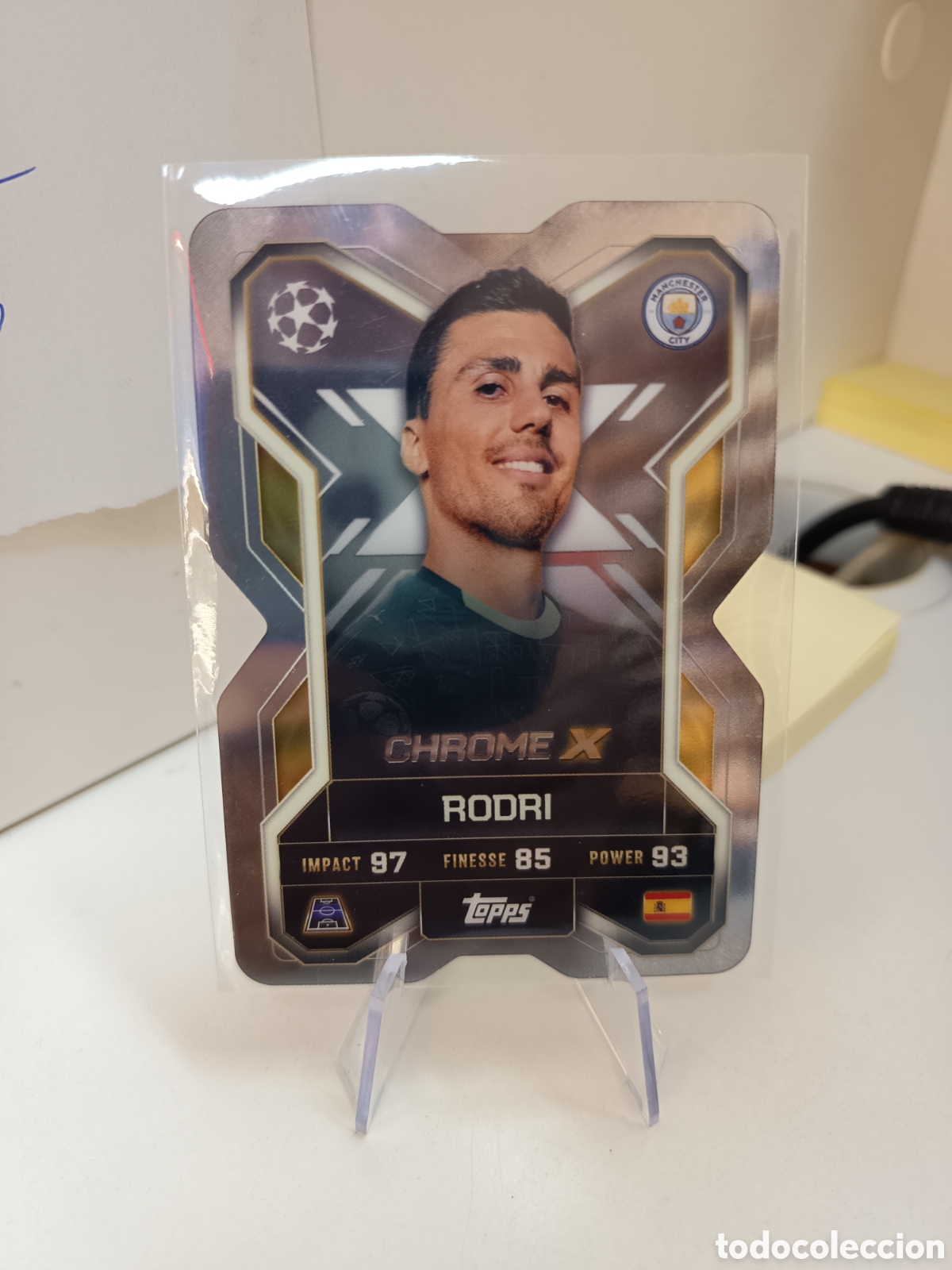 Cromos de f&uacute;tbol: CHROME X CX2 RODRI MATCH ATTAX EXTRA 2025 2026