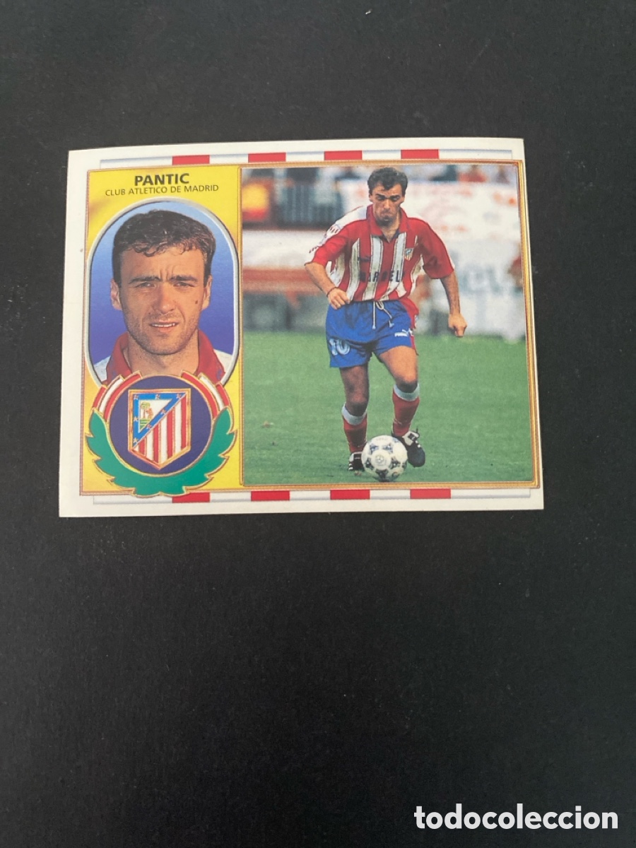 Cromos de f&uacute;tbol: Cromo liga 96/97 Atl&eacute;tico de Madrid nunca pegado