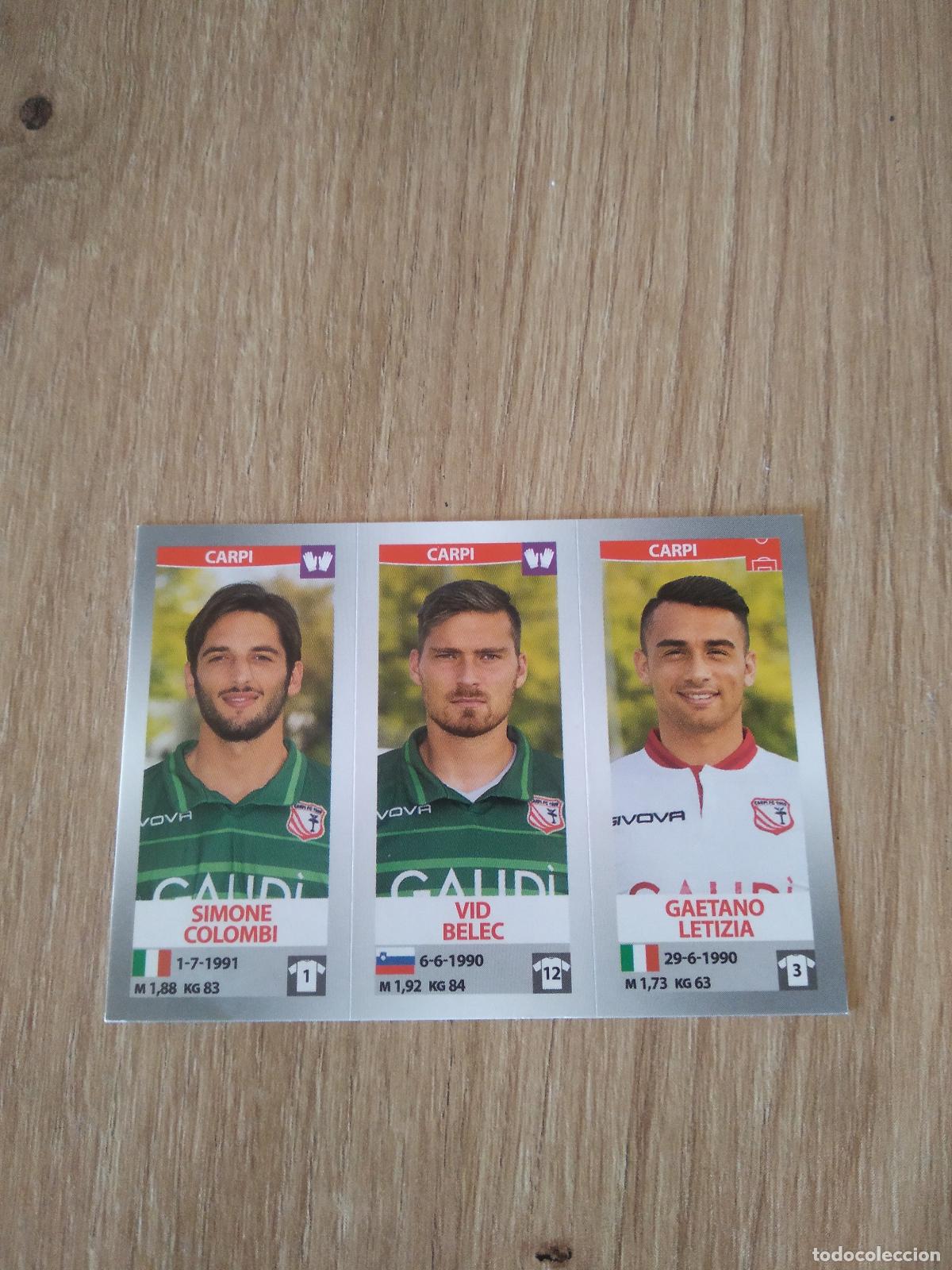Figurine di Calcio: 620 COLOMBI VID BELEC LETIZIA CARPI CROMO FUTBOL PANINI LIGA ITALIA 16-17 CALCIATORI 2016-2017
