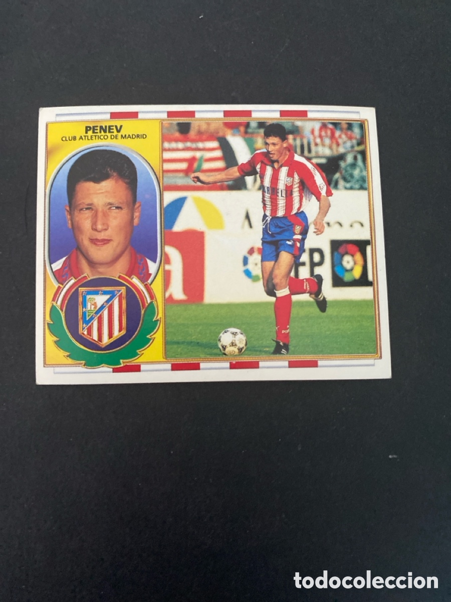 Fu&szlig;ball-Sticker: Cromo liga 96/97 Atl&eacute;tico de Madrid nunca pegado