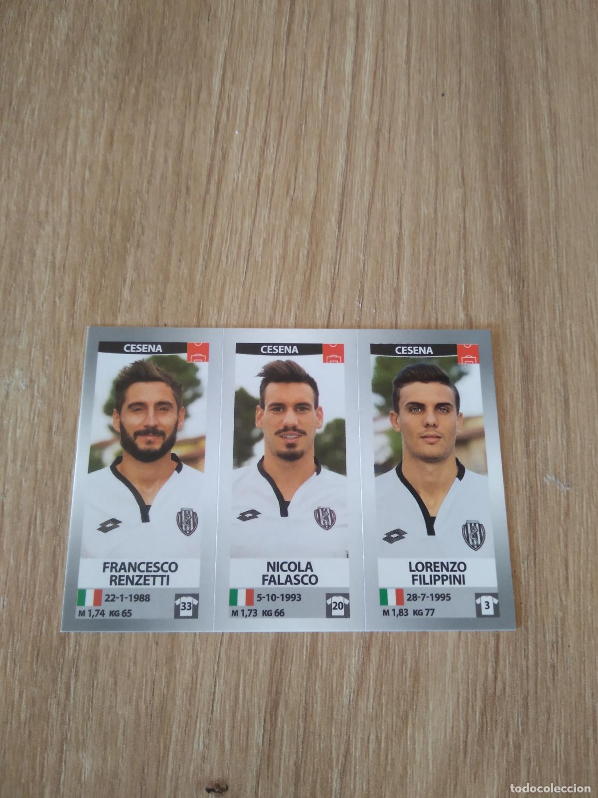 Fu&szlig;ball-Sticker: 630 RENZETTI FALASCO FILIPPINI CESENA CROMO FUTBOL PANINI LIGA ITALIA 16-17 CALCIATORI 2016-2017
