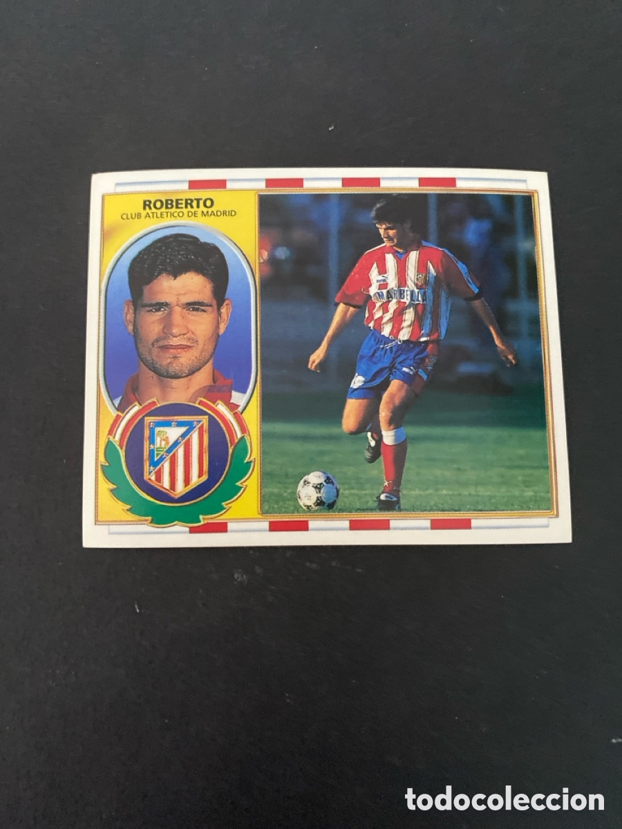 Cromos de f&uacute;tbol: Cromo liga 96/97 Atl&eacute;tico de Madrid nunca pegado
