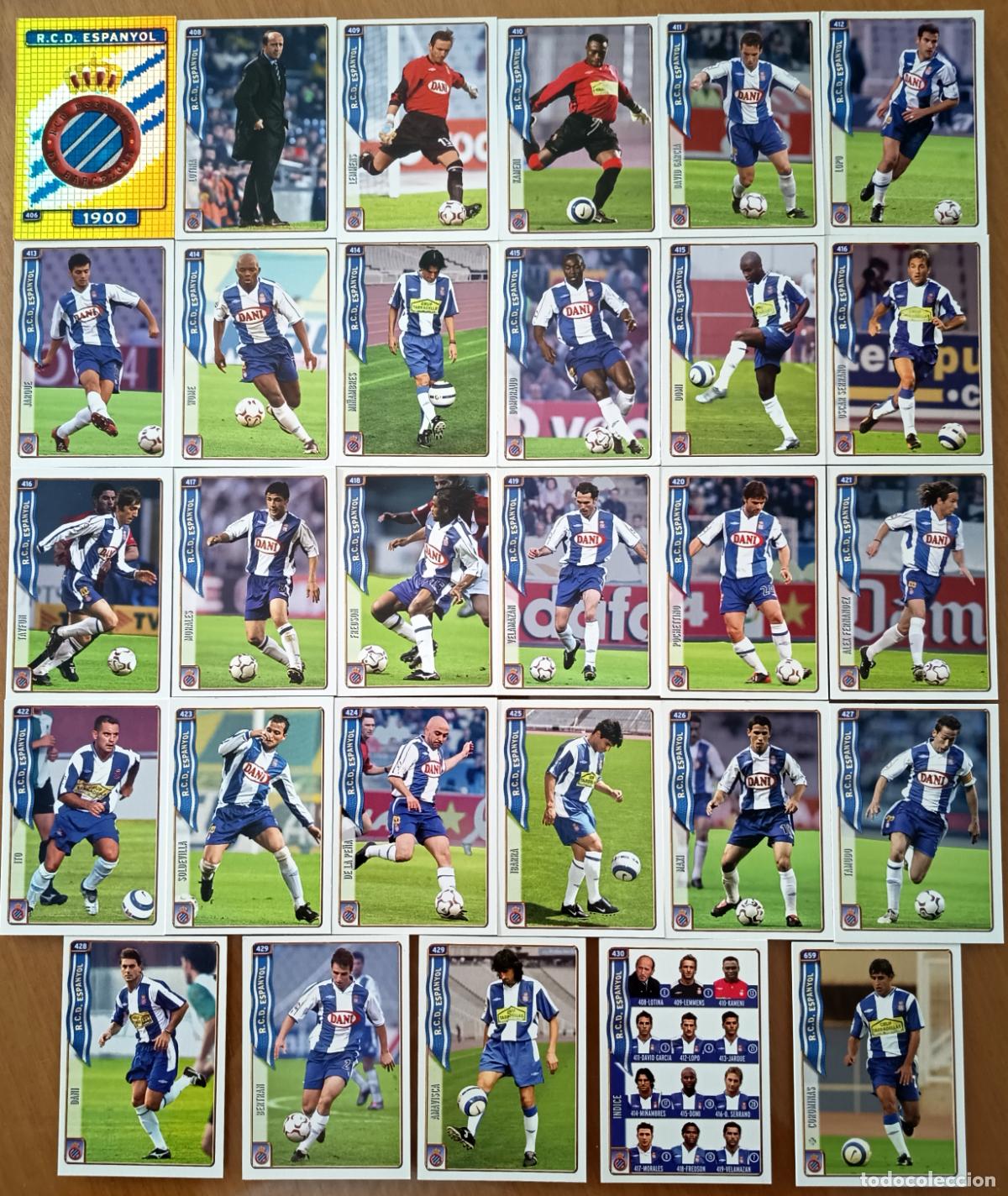 Fu&szlig;ball-Sticker: R.C.D ESPA&Ntilde;OL. LAS FICHAS DE LA LIGA 2005. MUNDICROMO