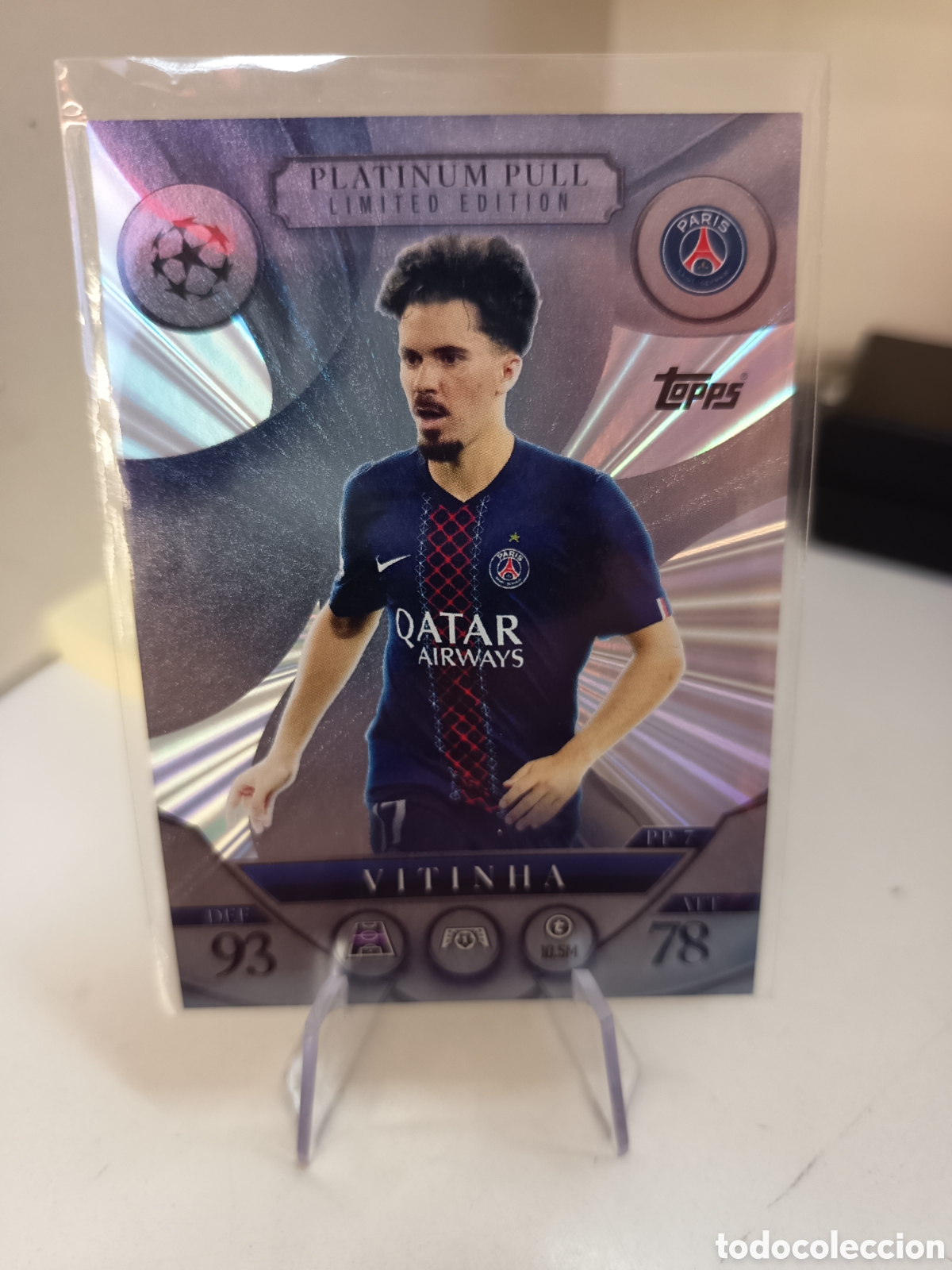 Figurine di Calcio: PLATINUM PULL PP7 VITINHA MATCH ATTAX EXTRA 2025 2026