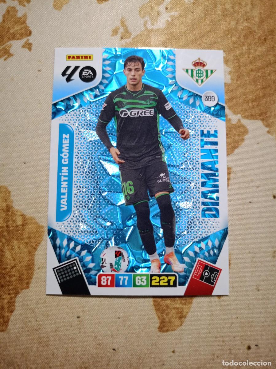Cromos de Futebol: Diamante 399 VALENT&Iacute;N G&Oacute;MEZ Adrenalyn 2025-26