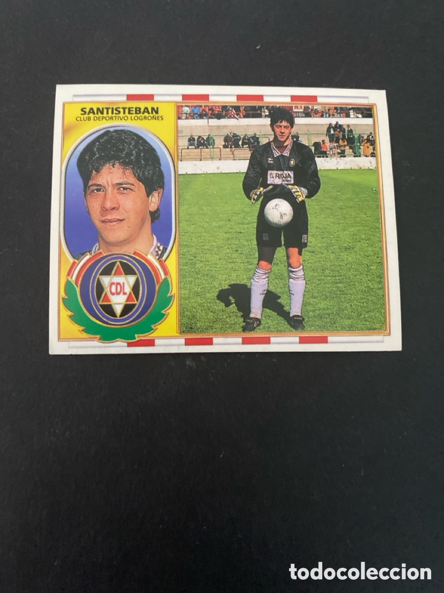 Cromos de f&uacute;tbol: Cromo liga 96/97 Dptvo Logro&ntilde;&eacute;s nunca pegado