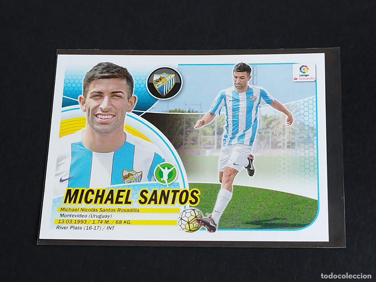 Cromos de Futebol: MICHAEL SANTOS N&ordm; 16 M&Aacute;LAGA CF - PANINI EDICIONES ESTE LA LIGA SANTANDER 2016 2017 16 17 LOGO