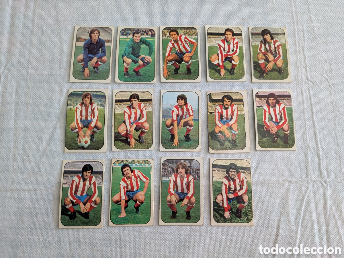 Figurine di Calcio: Atl&eacute;tico de Madrid Liga Este 76-77 - Coleccion 14 cromos diferentes