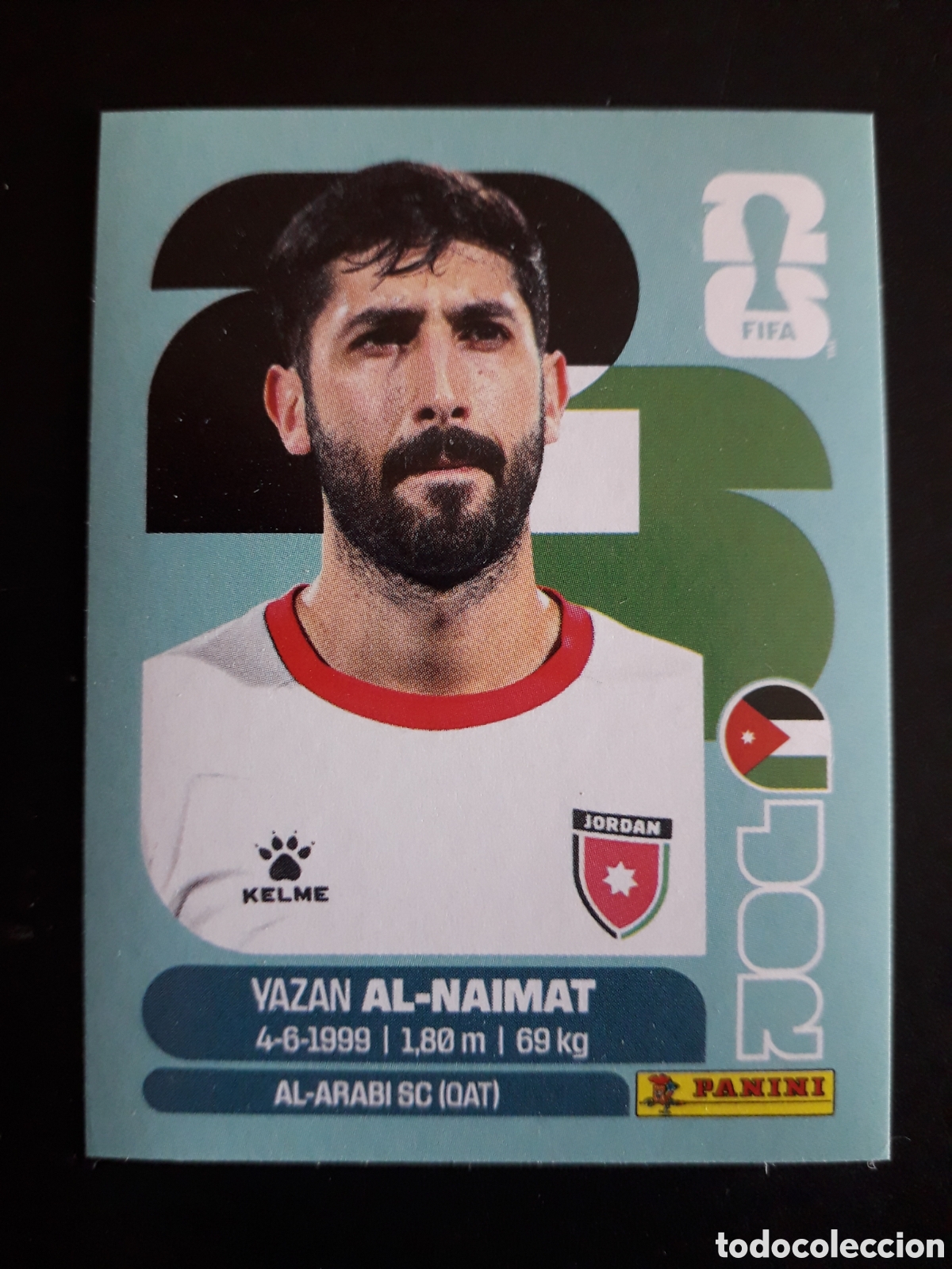 Cromos de f&uacute;tbol: AL NAIMAT JORDANIA JOR 16 MUNDIAL F&Uacute;TBOL 2026 FIFA WORLD CUP PANINI SIN PEGAR PEDIDO M&Iacute;NIMO 3&euro;