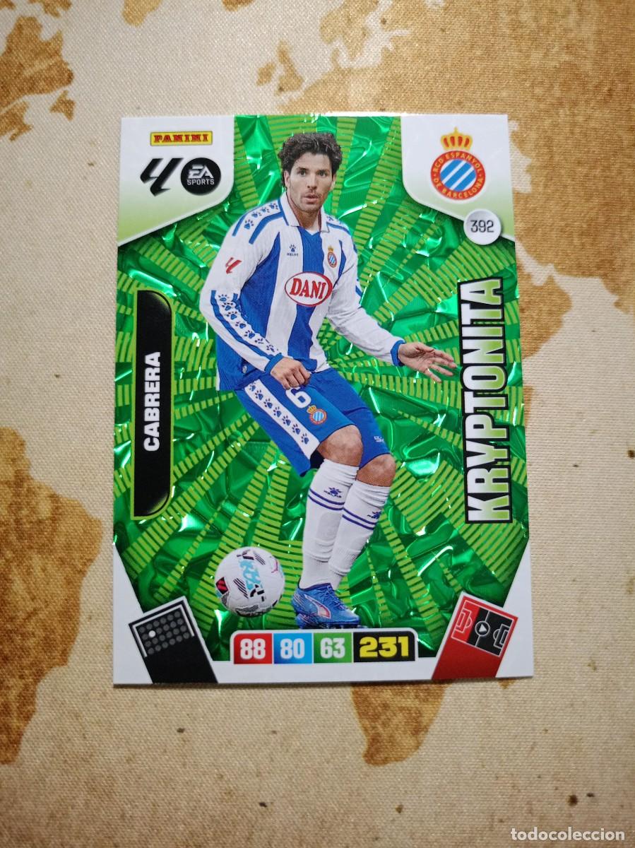 Cromos de f&uacute;tbol: Kriptonita 392 CABRERA Adrenalyn 2025-26