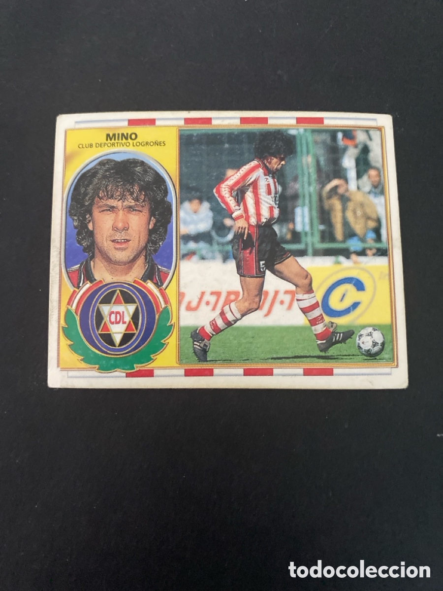 Cromos de f&uacute;tbol: Cromo liga 96/97 Dptvo Logro&ntilde;&eacute;s nunca pegado