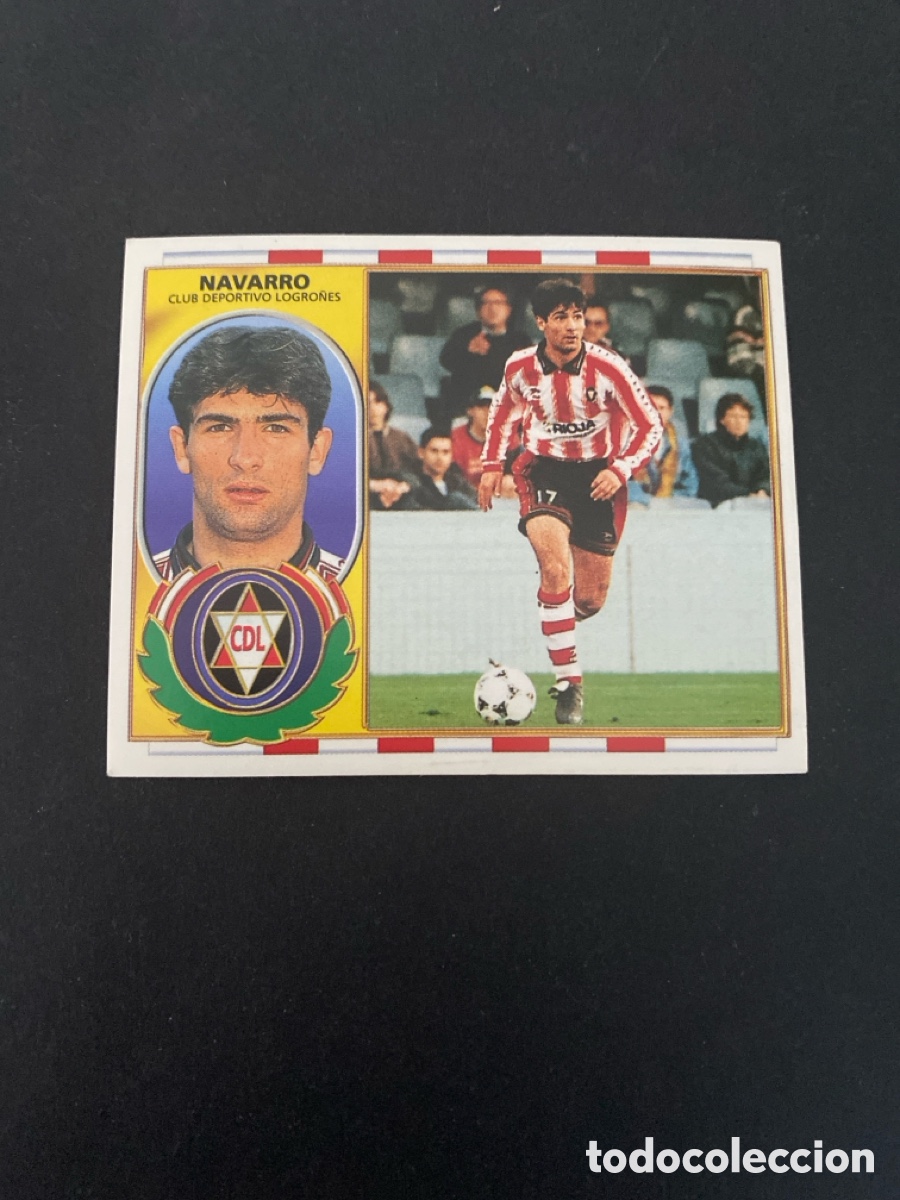 Cromos de f&uacute;tbol: Cromo liga 96/97 Dptvo Logro&ntilde;&eacute;s nunca pegado