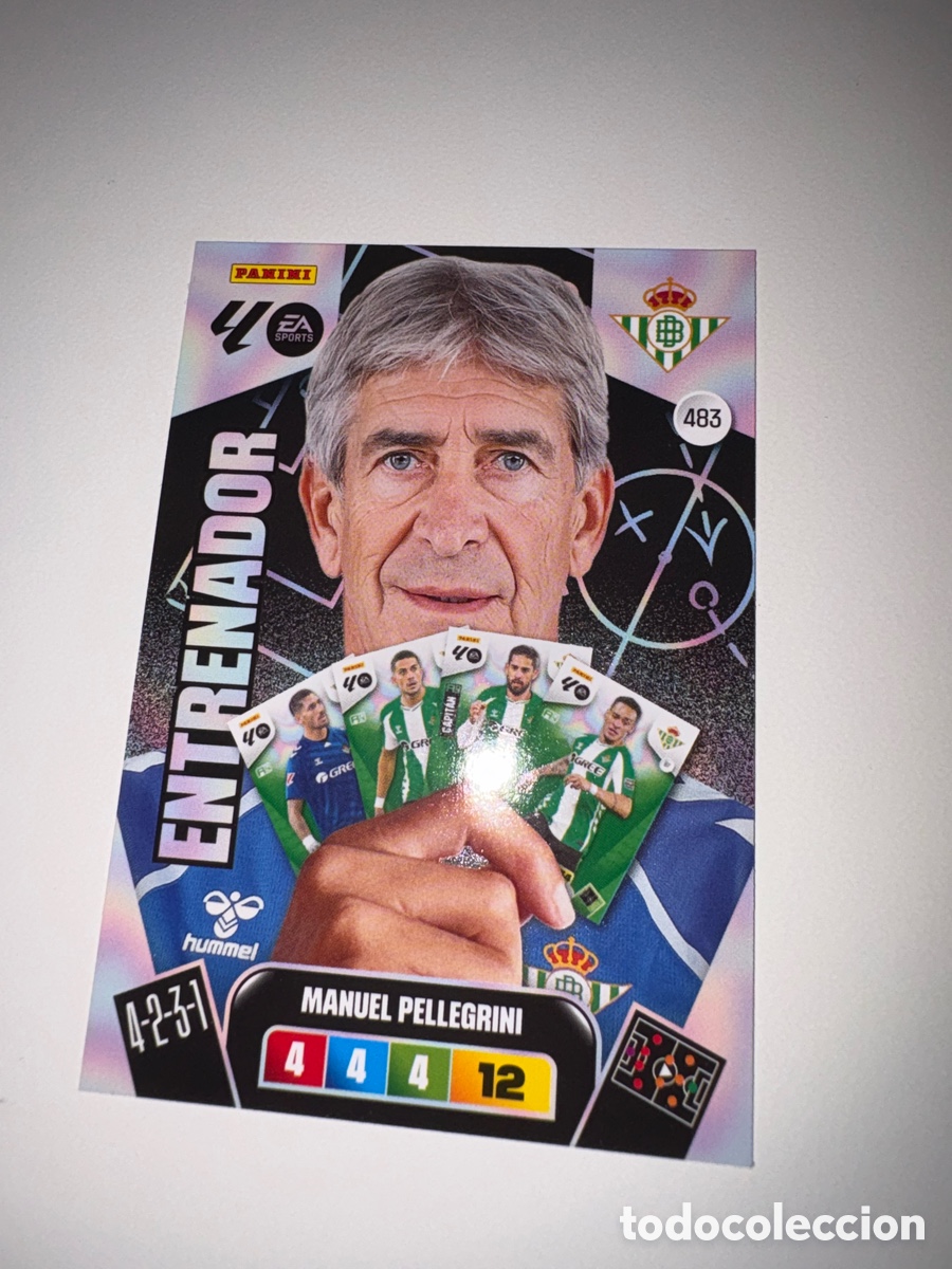 Cromos de f&uacute;tbol: 483.- MANUEL PELEGRINI -ENTRENADOR- (R. BETIS) ADRENALYN XL LIGA 2025/26 (PANINI)