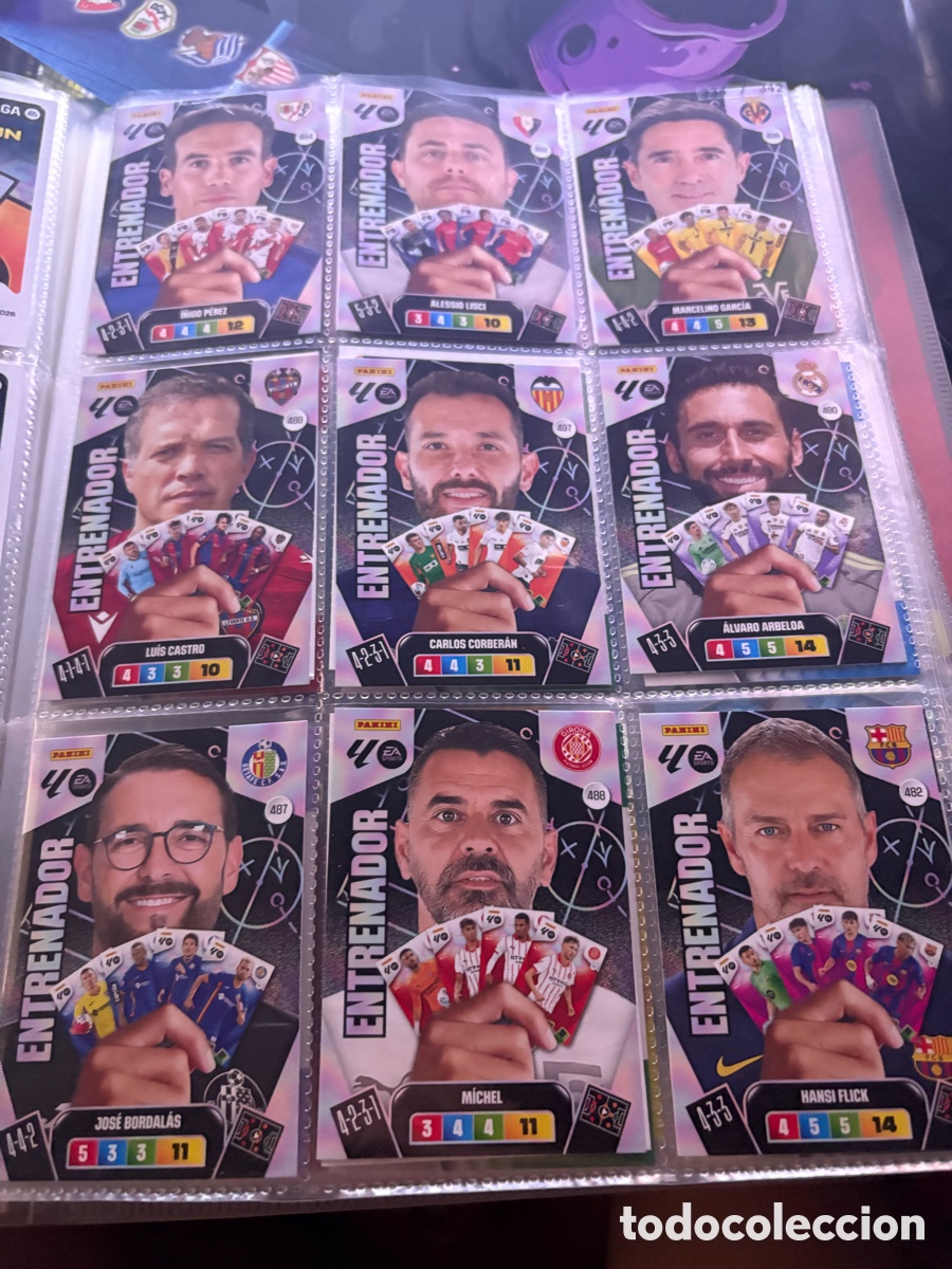 Cromos de f&uacute;tbol: Entrenadores adrenalyn 2025-2026