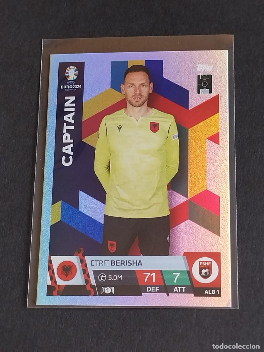 Fu&szlig;ball-Sticker: BERISHA CAPTAIN ALB 1 ALBANIA - TOPPS EUROCOPA 2024 MATCH ATTAX UEFA EURO 24 ALB1