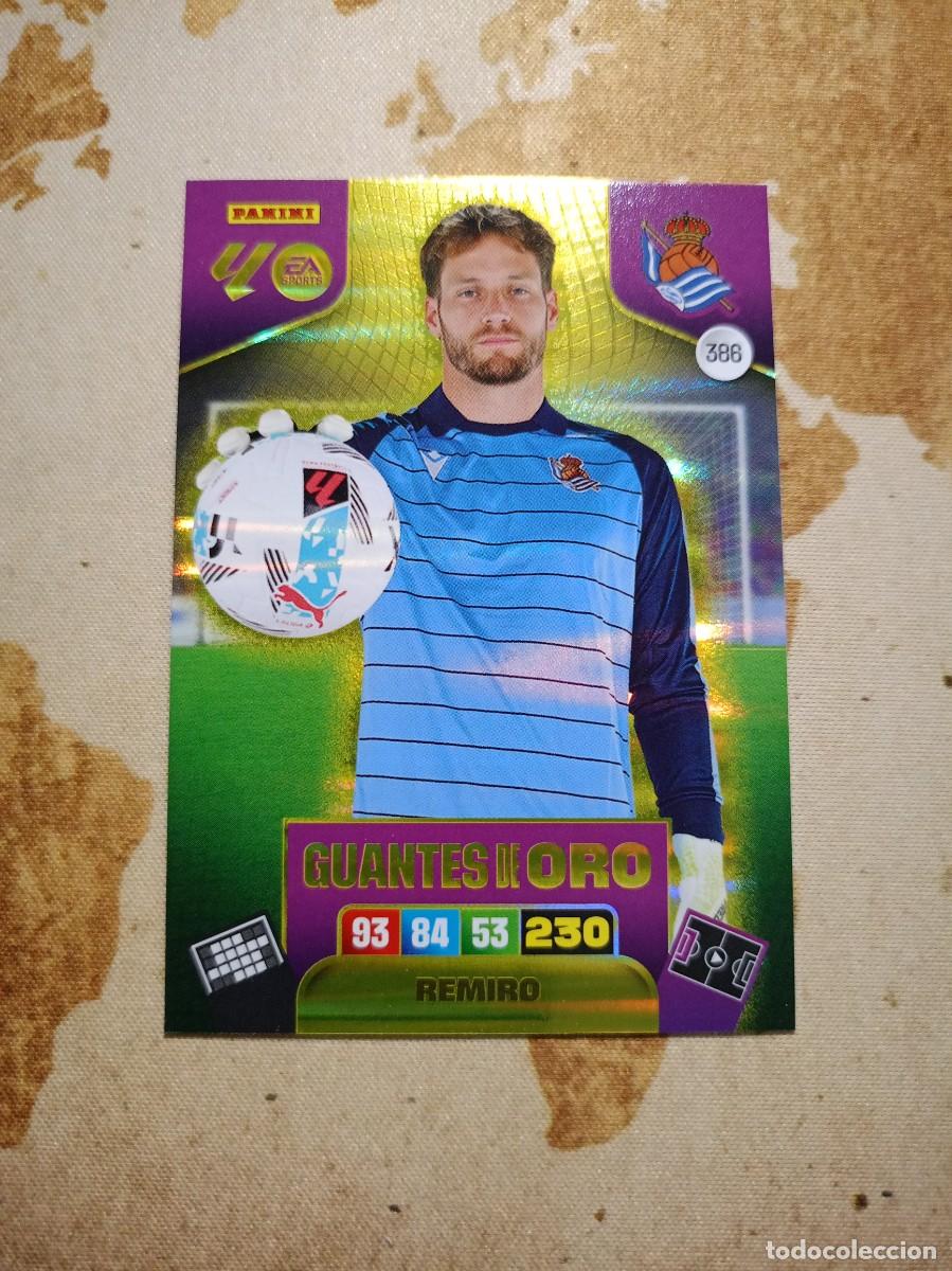 Fu&szlig;ball-Sticker: Guantes de Oro 386 REMIRO Adrenalyn 2025-26
