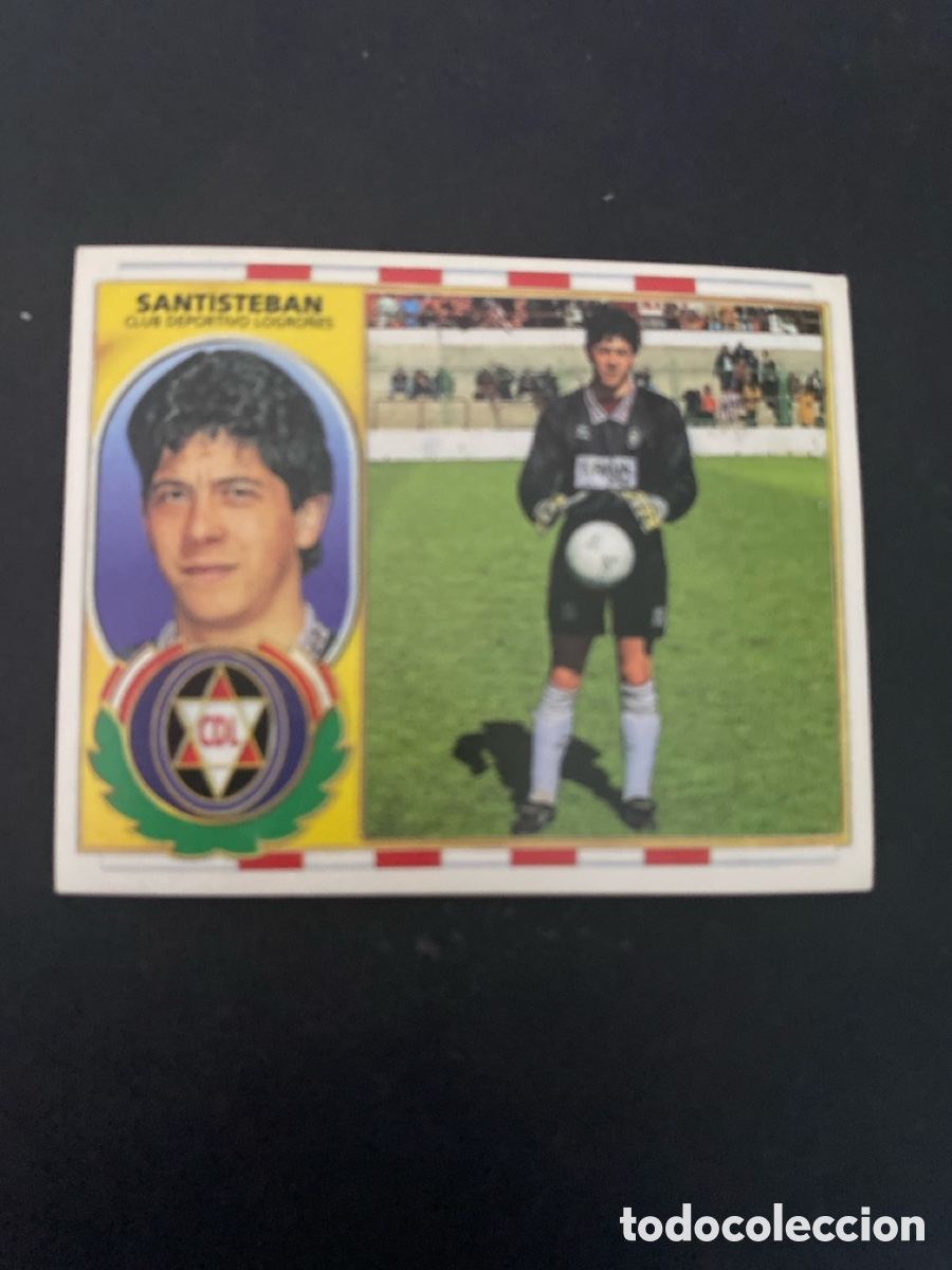 Cromos de f&uacute;tbol: Cromo liga 96/97 Dptvo Logro&ntilde;&eacute;s nunca pegado