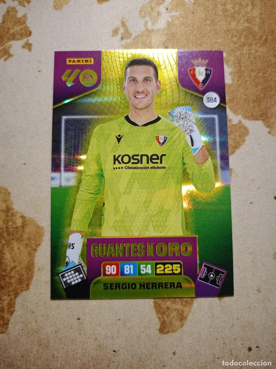 Fu&szlig;ball-Sticker: Guantes de Oro 384 SERGIO HERRERA Adrenalyn 2025-26