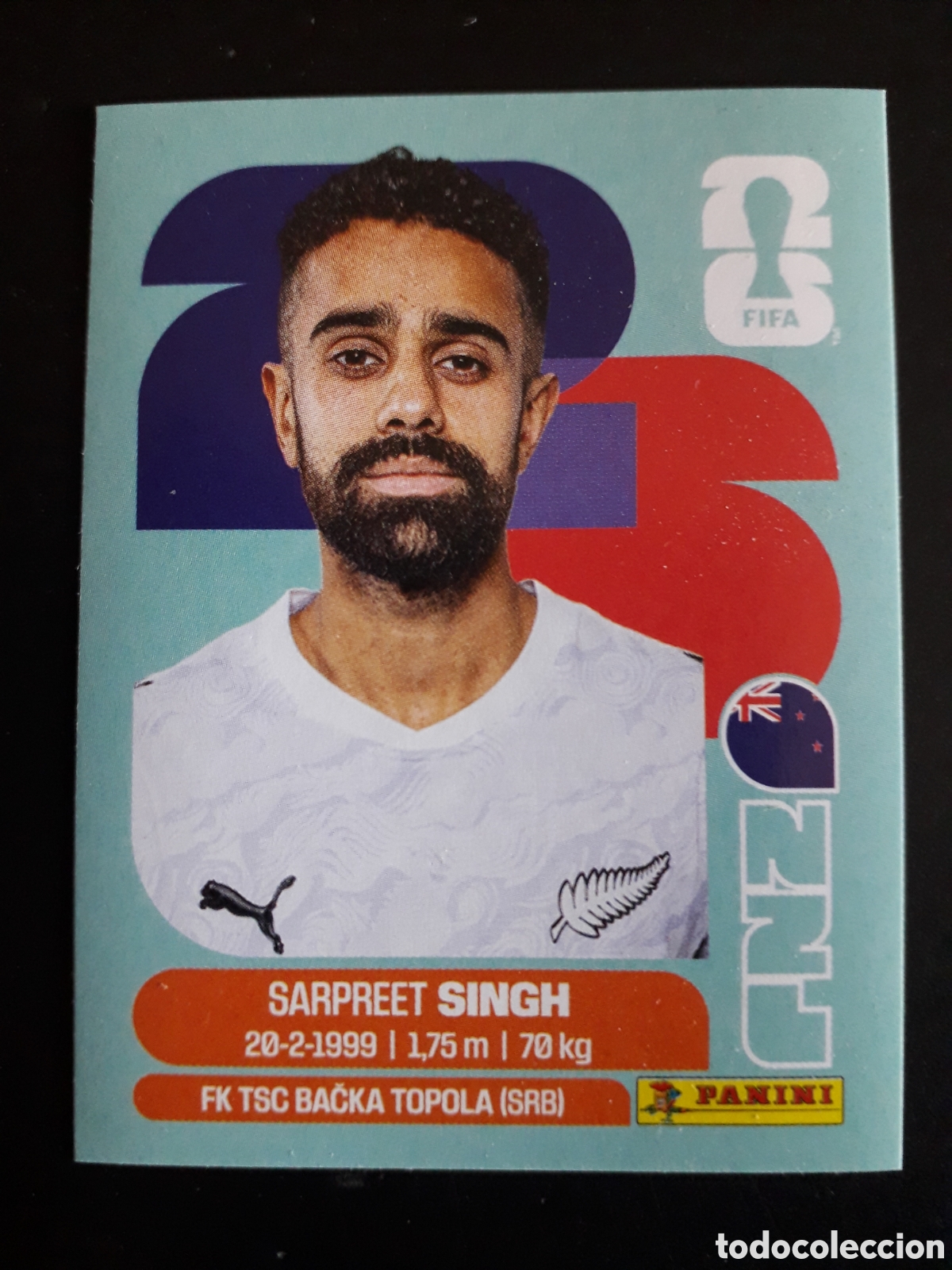 Football Stickers: SINGH NUEVA ZELANDA NZL 11 MUNDIAL F&Uacute;TBOL 2026 FIFA WORLD CUP PANINI SIN PEGAR PEDIDO M&Iacute;NIMO 3&euro;