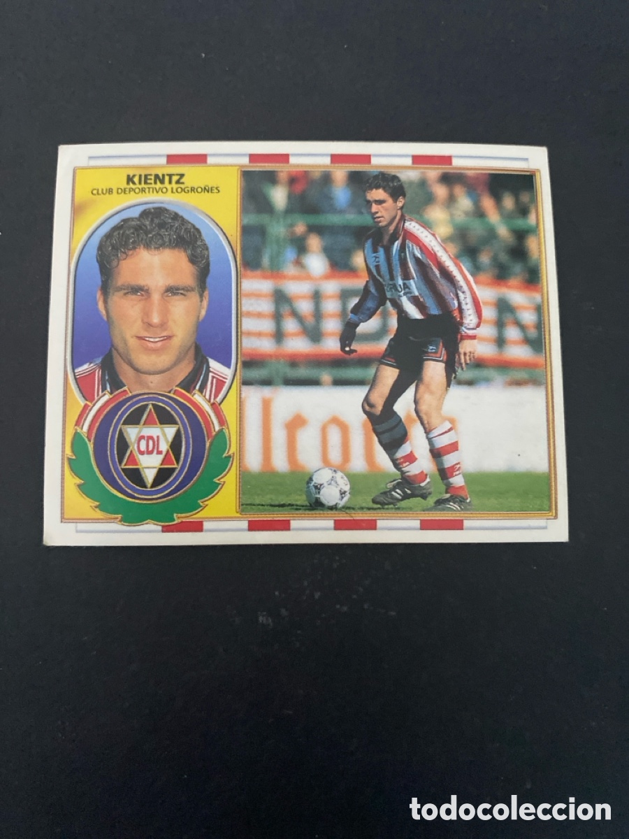 Cromos de f&uacute;tbol: Cromo liga 96/97 Dptvo Logro&ntilde;&eacute;s nunca pegado