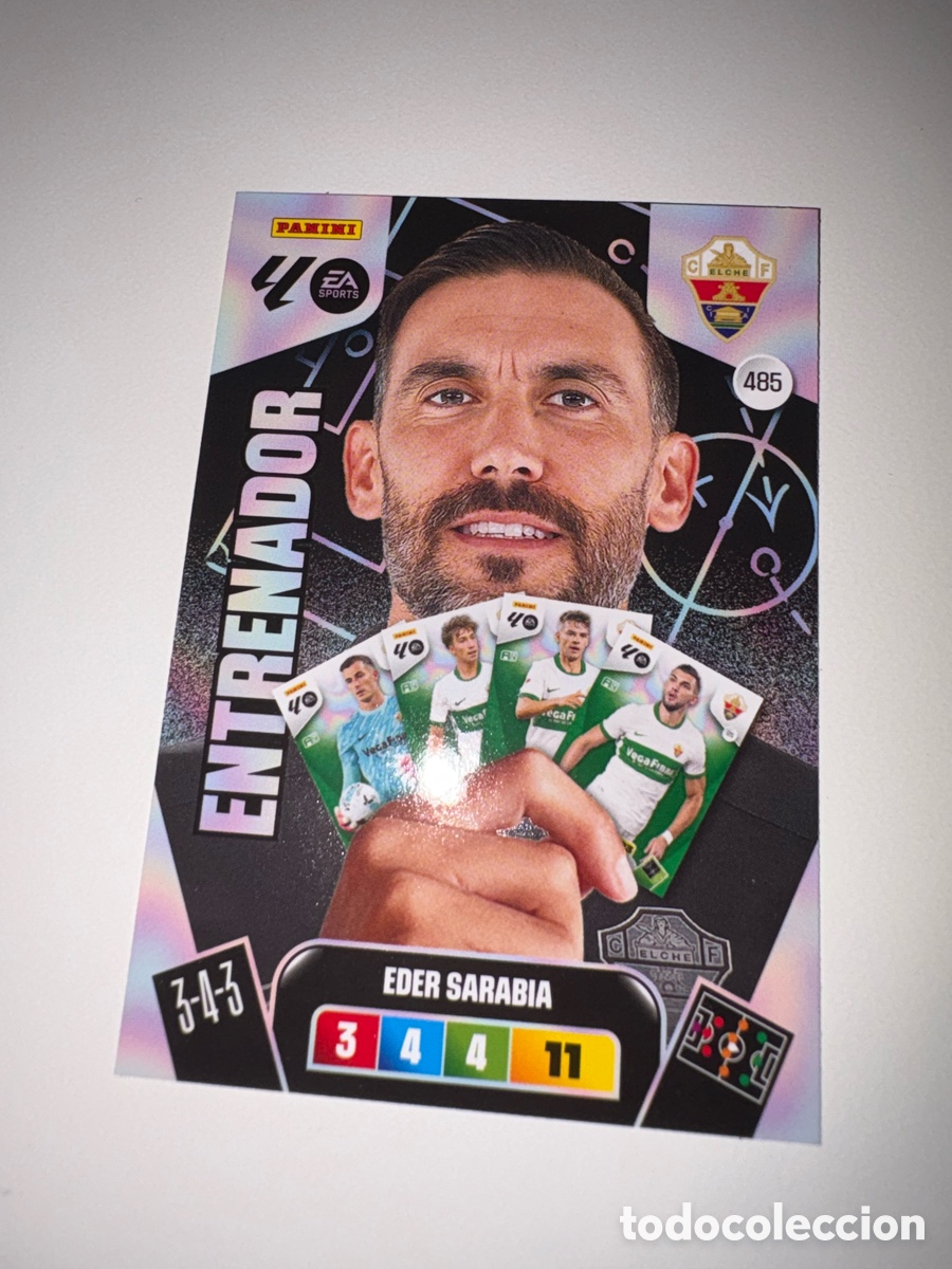 Cromos de f&uacute;tbol: PANINI ADRENALYN 25/26 2025/2026 #485 EDER SARABIA (ELCHE C.F.) ENTRENADOR