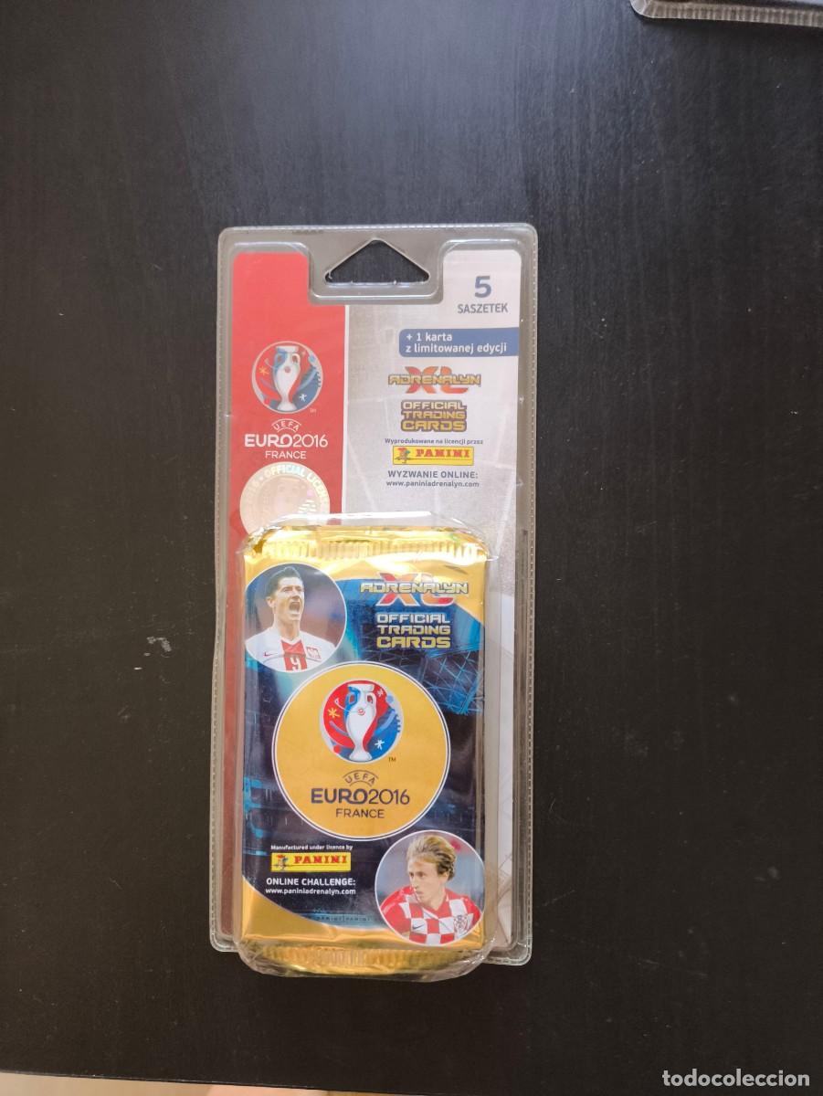 Figurine di Calcio: BLISTER SIN ABRIR 5 Y LIMITADA SOBRES FUTBOL PANINI EURO EUROCOPA FRANCIA 2016 NO EDICIONES ESTE